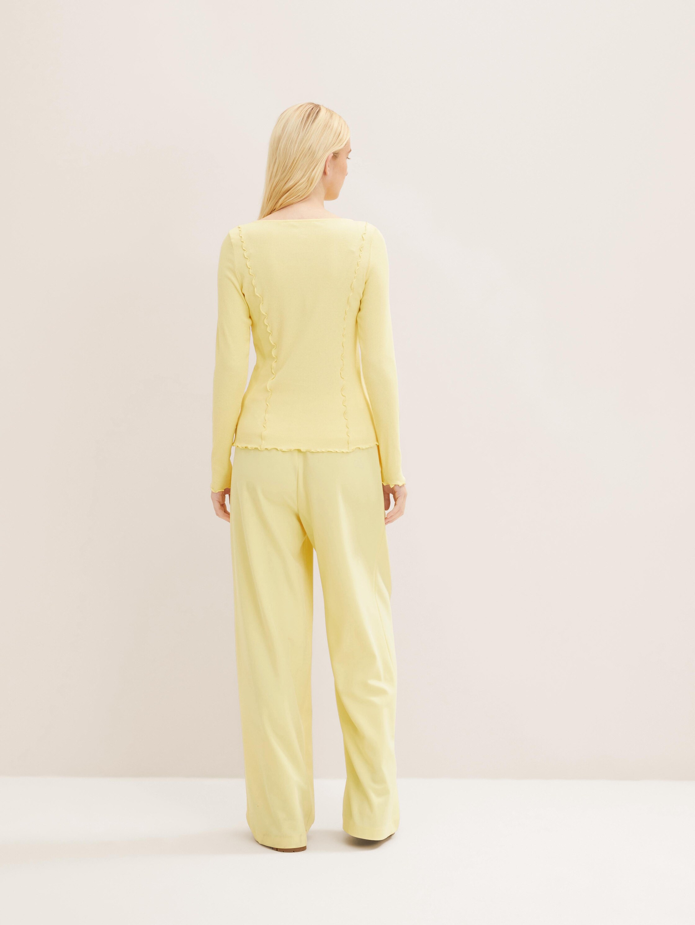 Langarmshirt mit Rippstruktur - 4