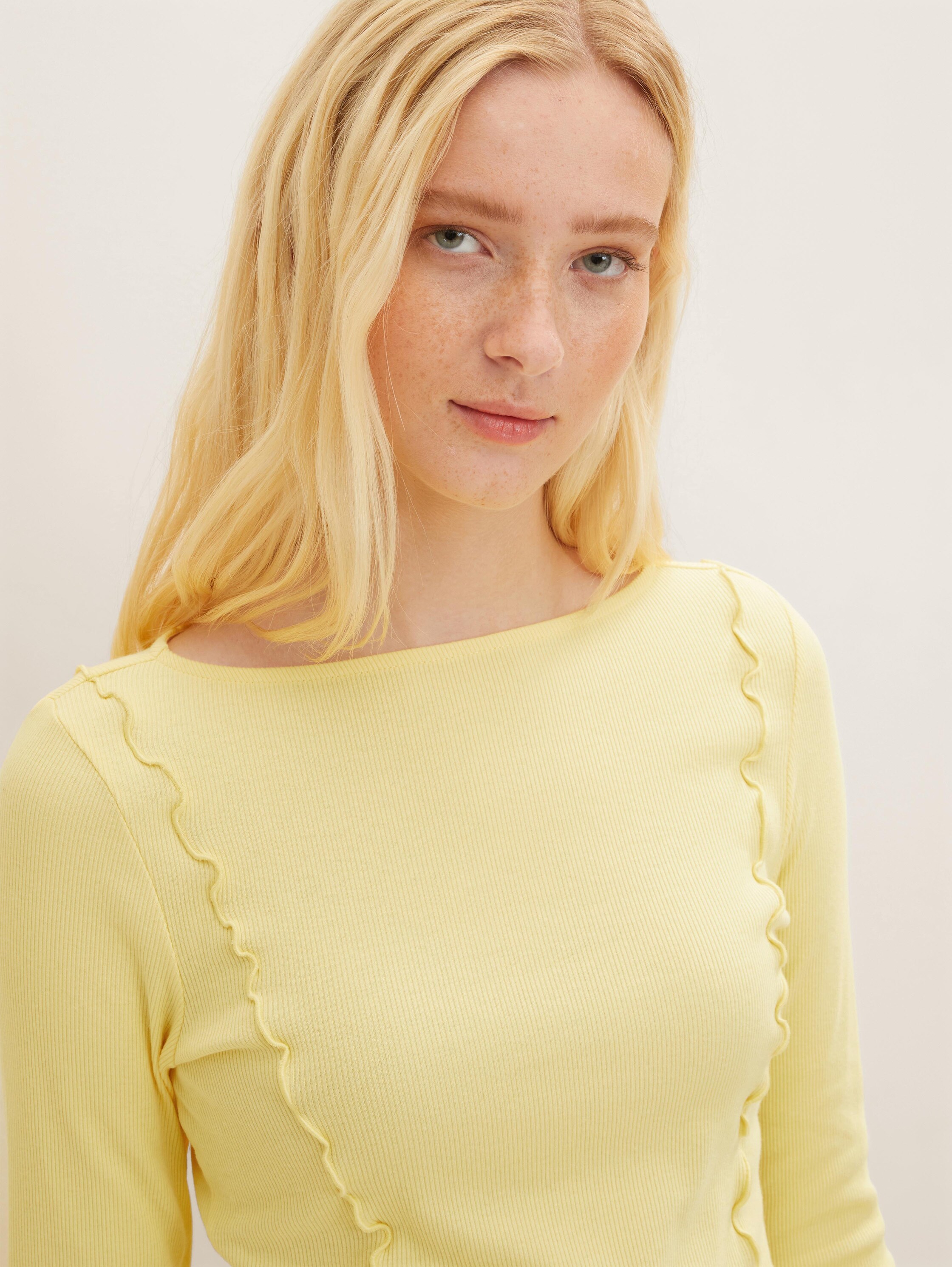 Langarmshirt mit Rippstruktur - 6