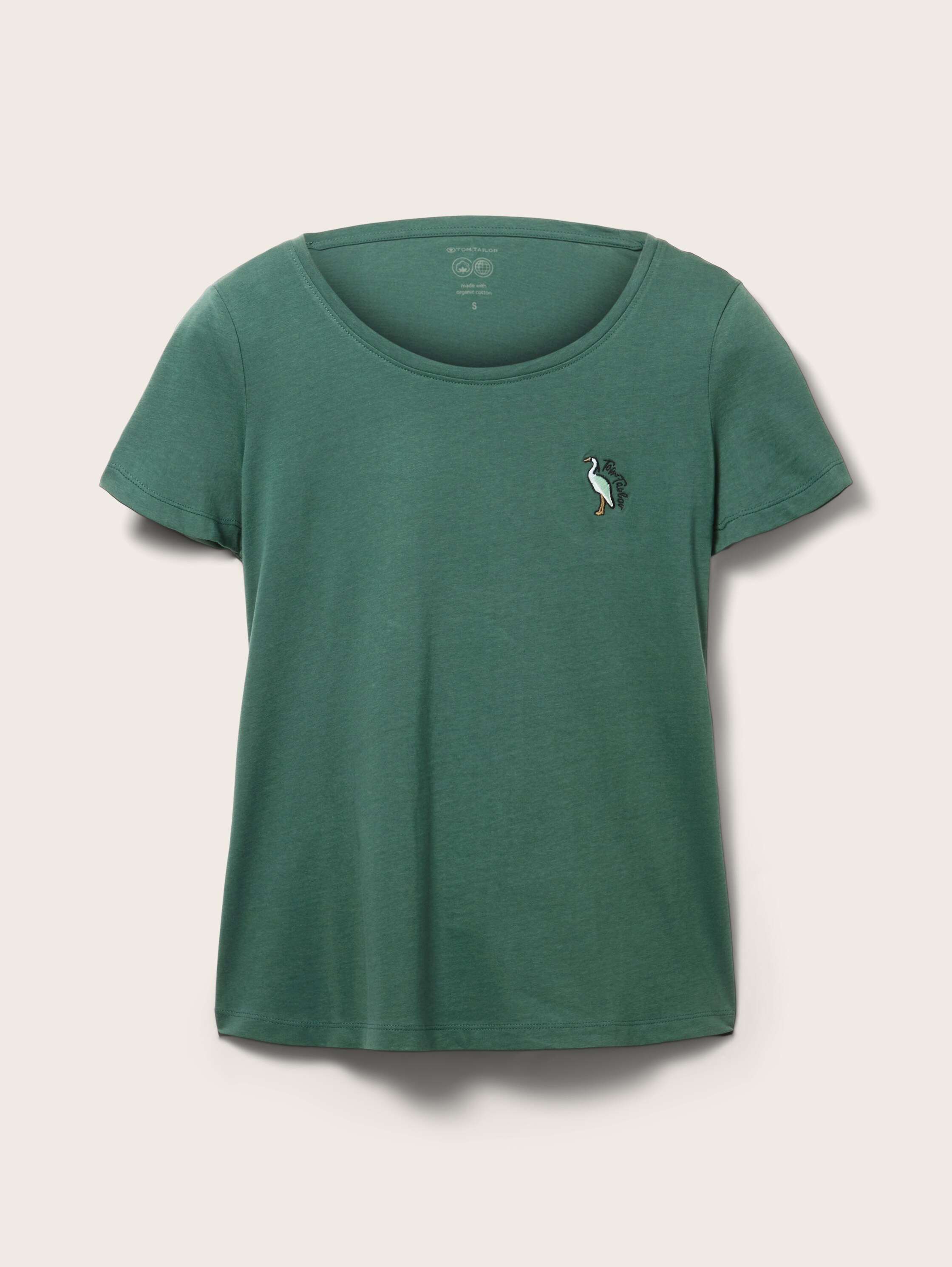 T-Shirt mit Stickerei - pineneedle green - Vorder-Produkt-Ansicht 