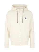Ausgewählt, Sweatjacke mit Kapuze von Tom Tailor, weiß