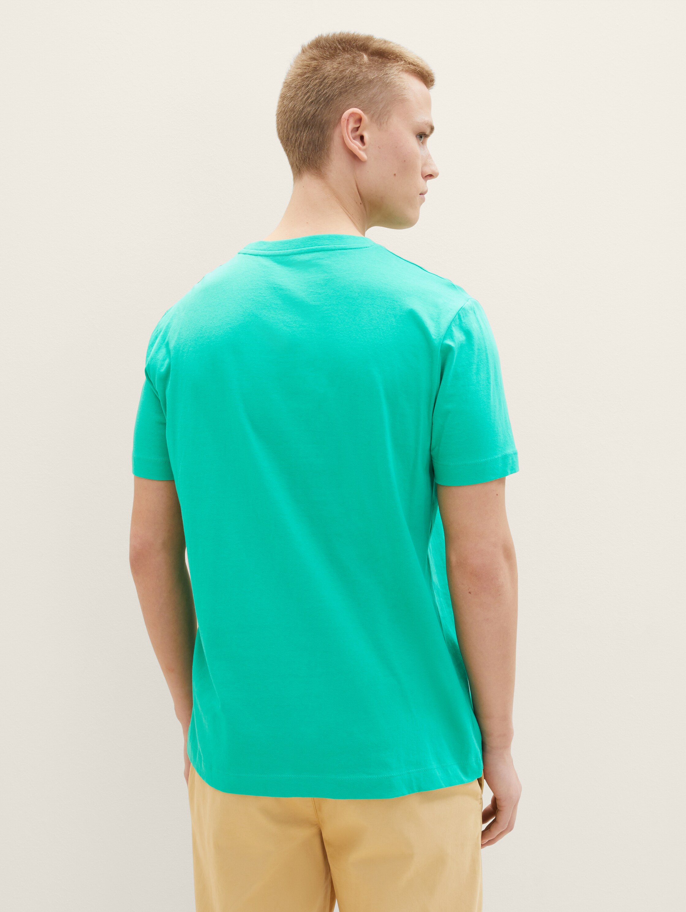 T-shirt met print - fresh peppermint - Neklijn model-achteraanzicht