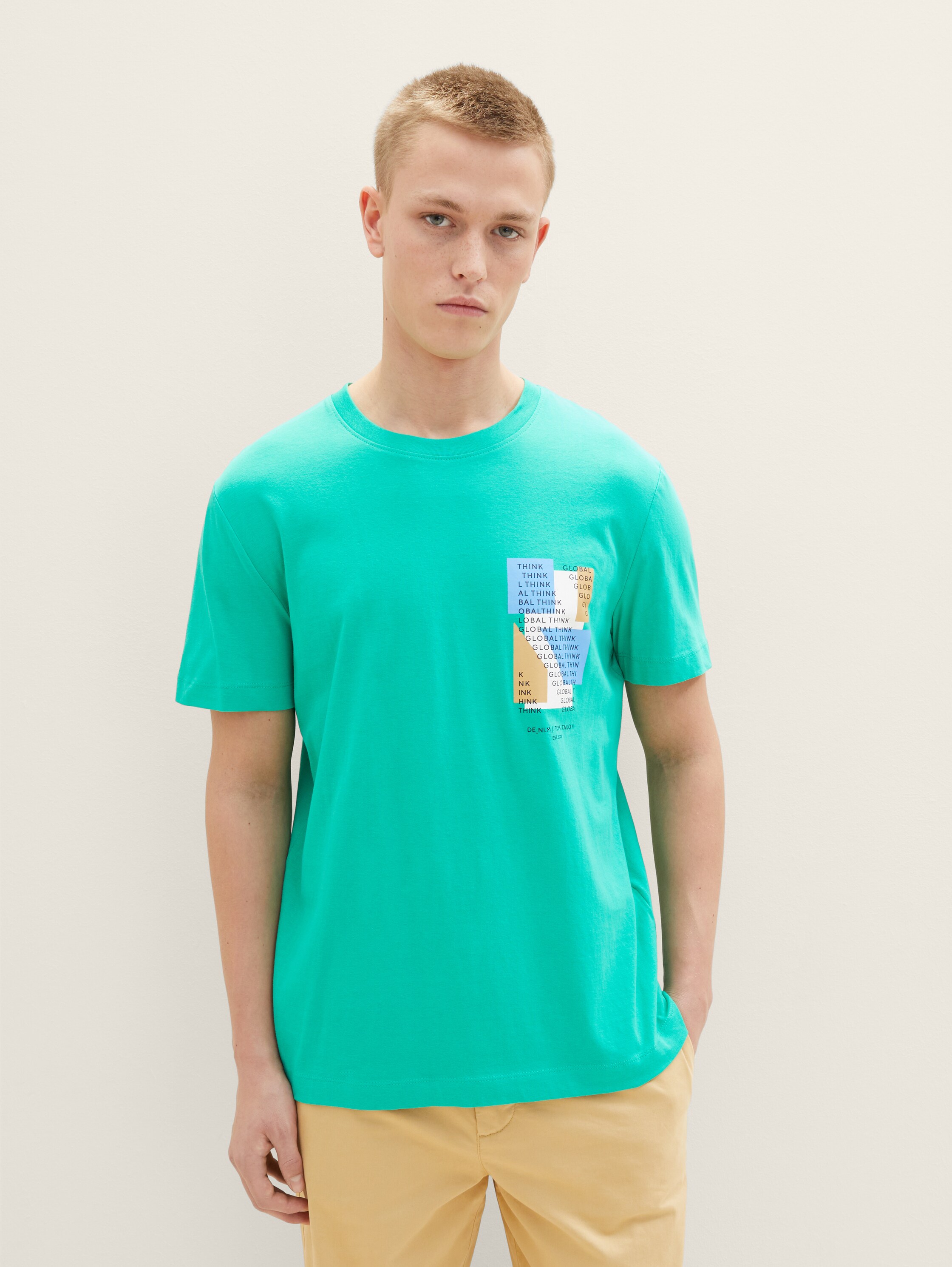 T-shirt met print - fresh peppermint