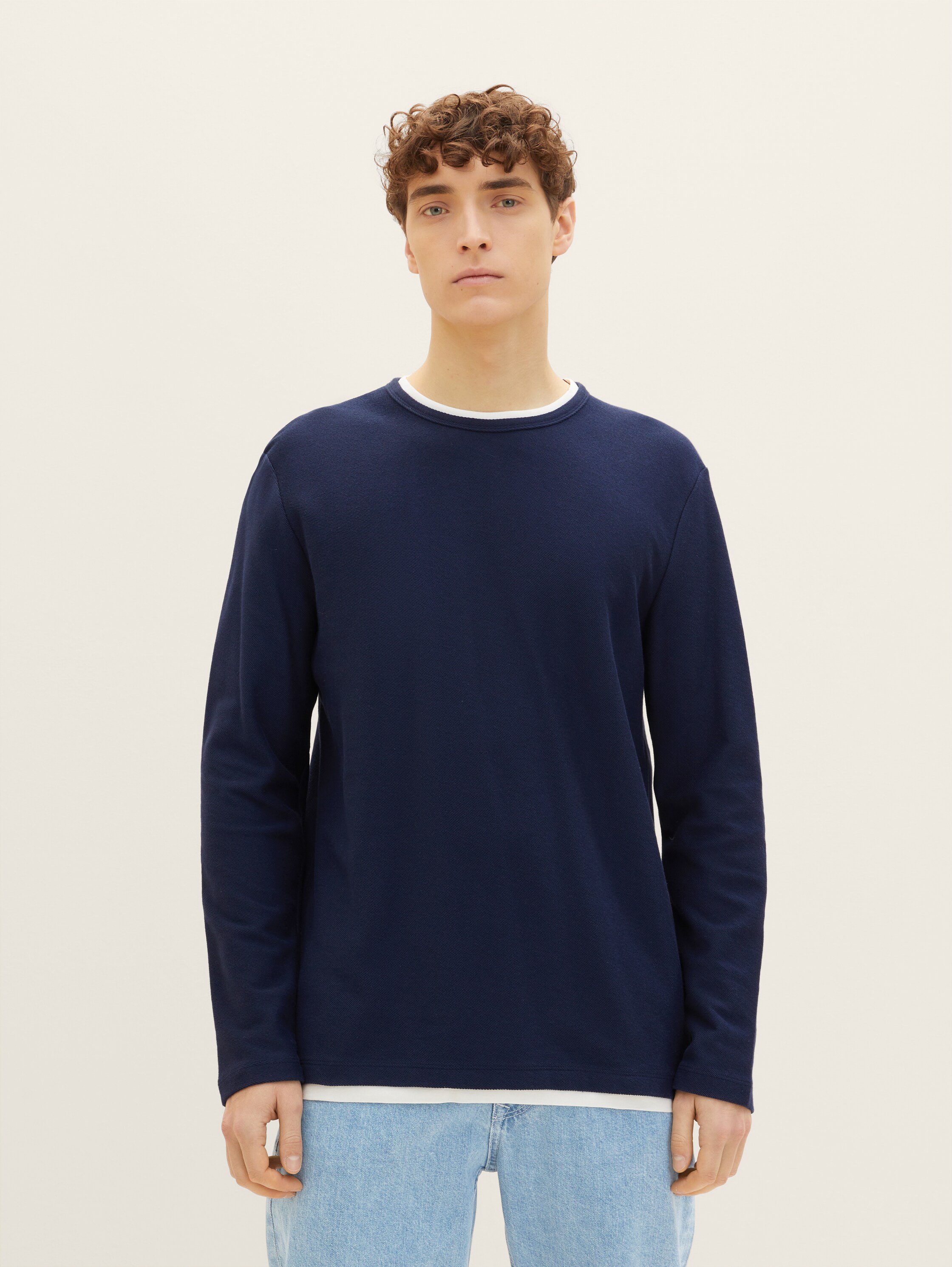 Langarmshirt mit Struktur - 3