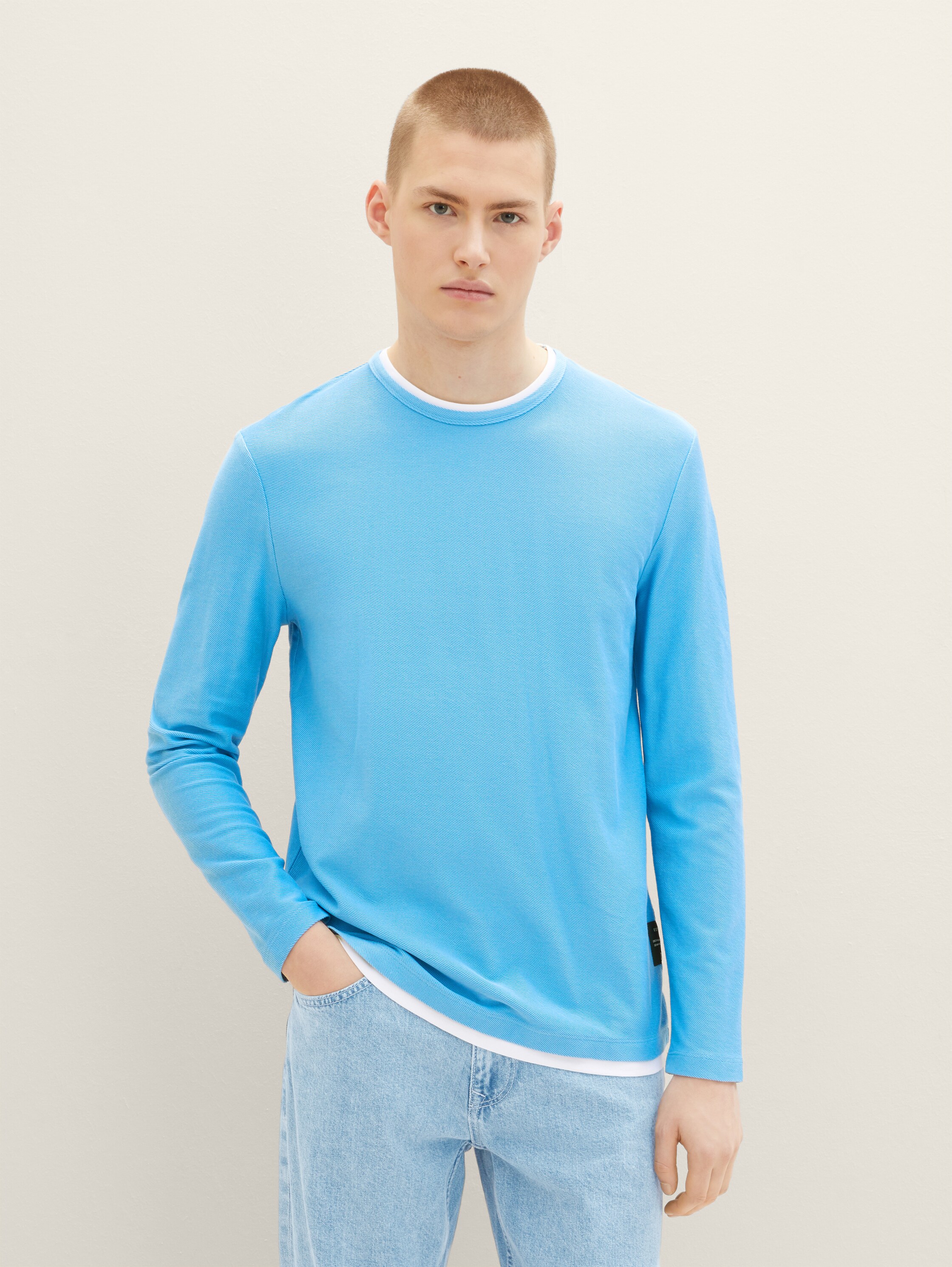Langarmshirt mit Struktur - 3