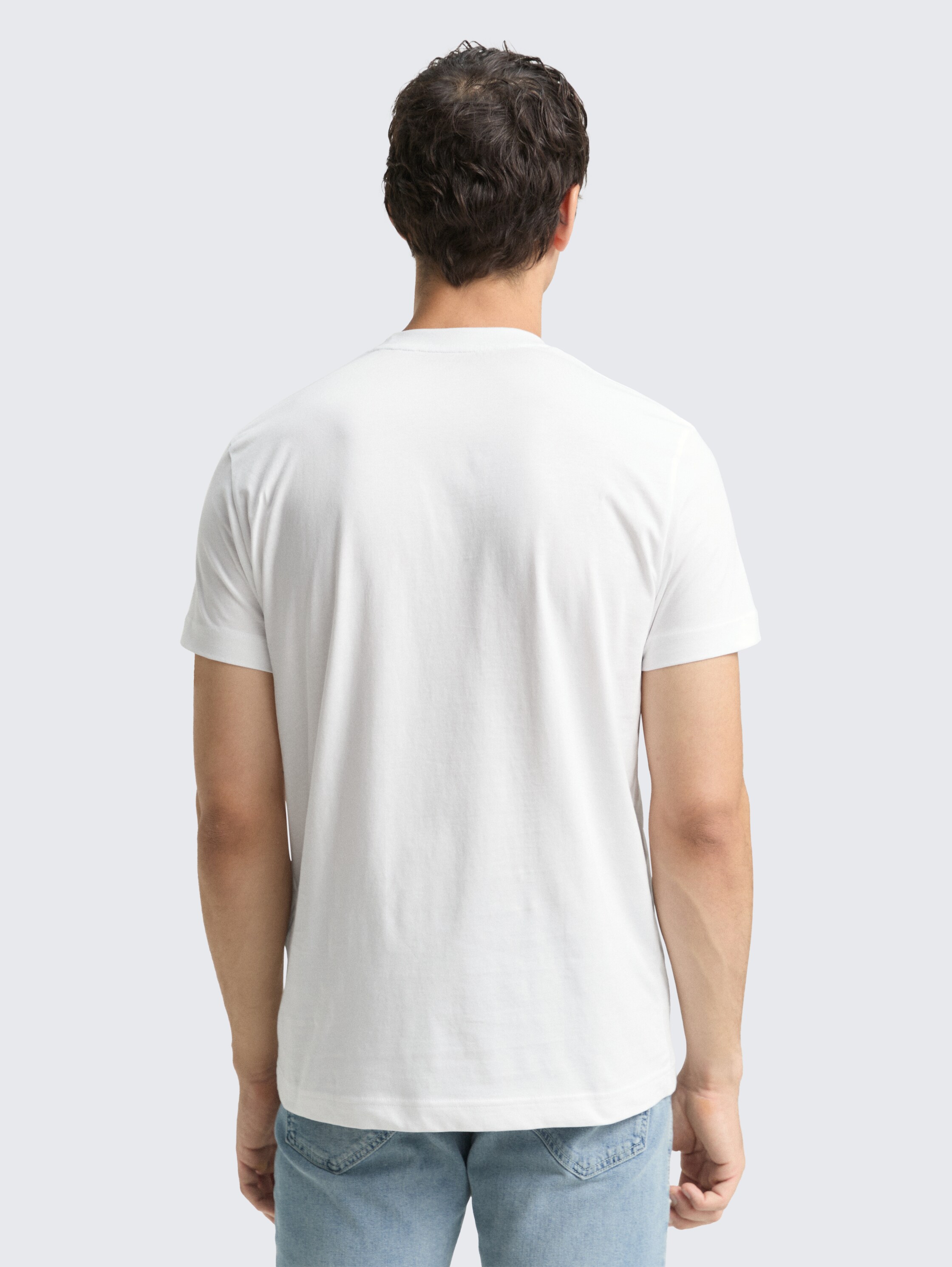 T-shirt met logo print - white - 