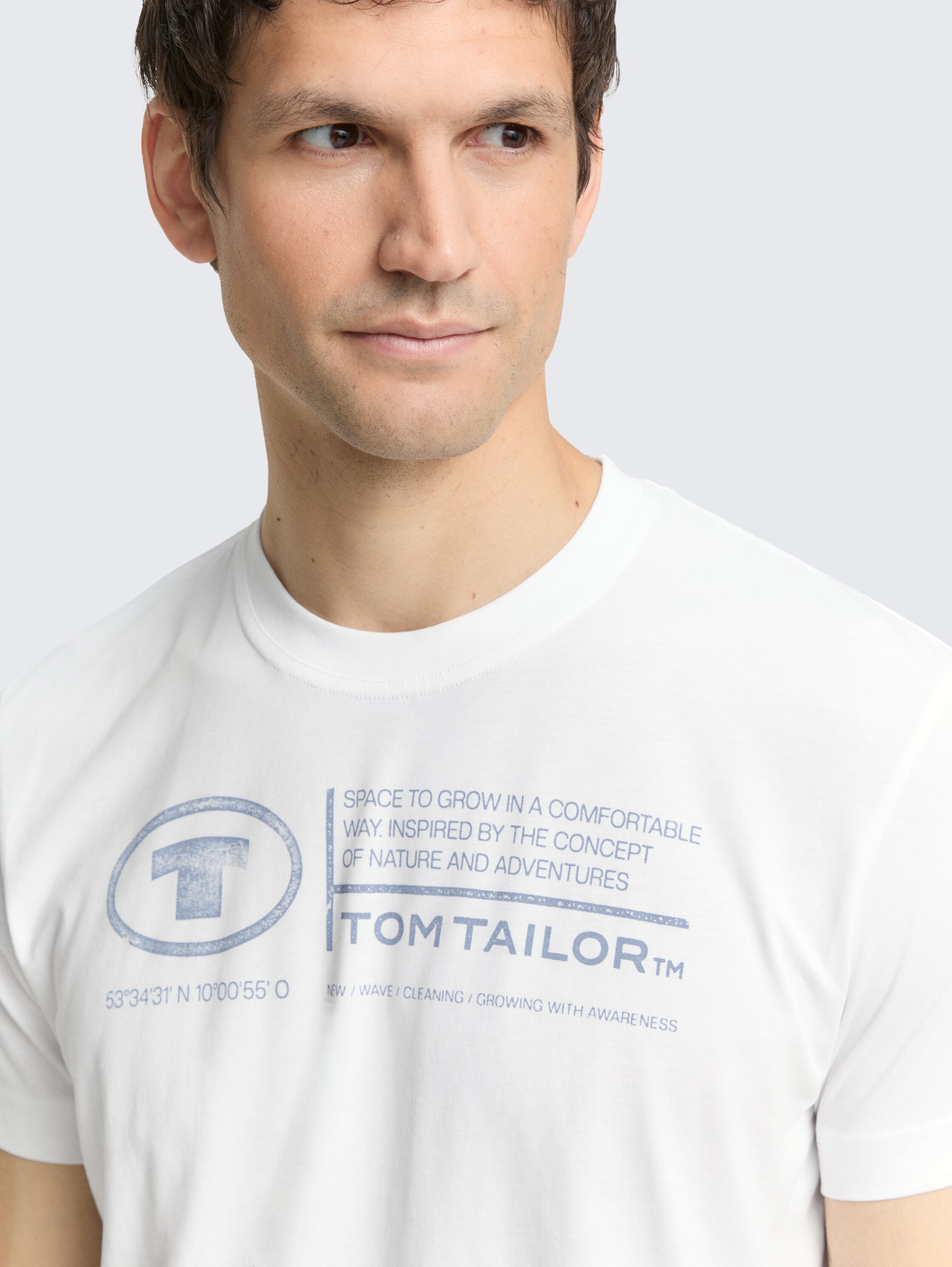 T-shirt met logo print - white - 