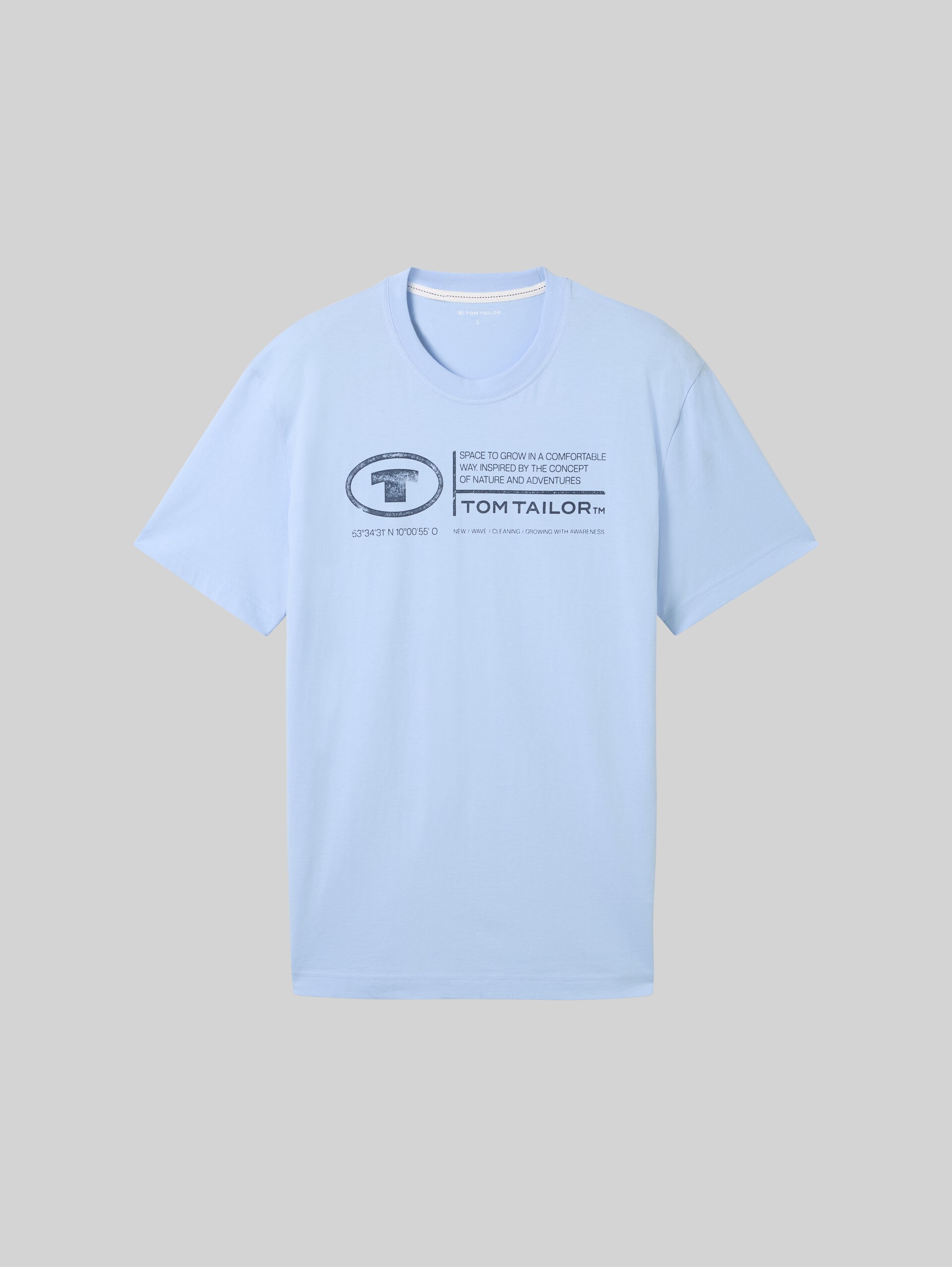 T-shirt with a logo print - windsurf blue - Front product view
