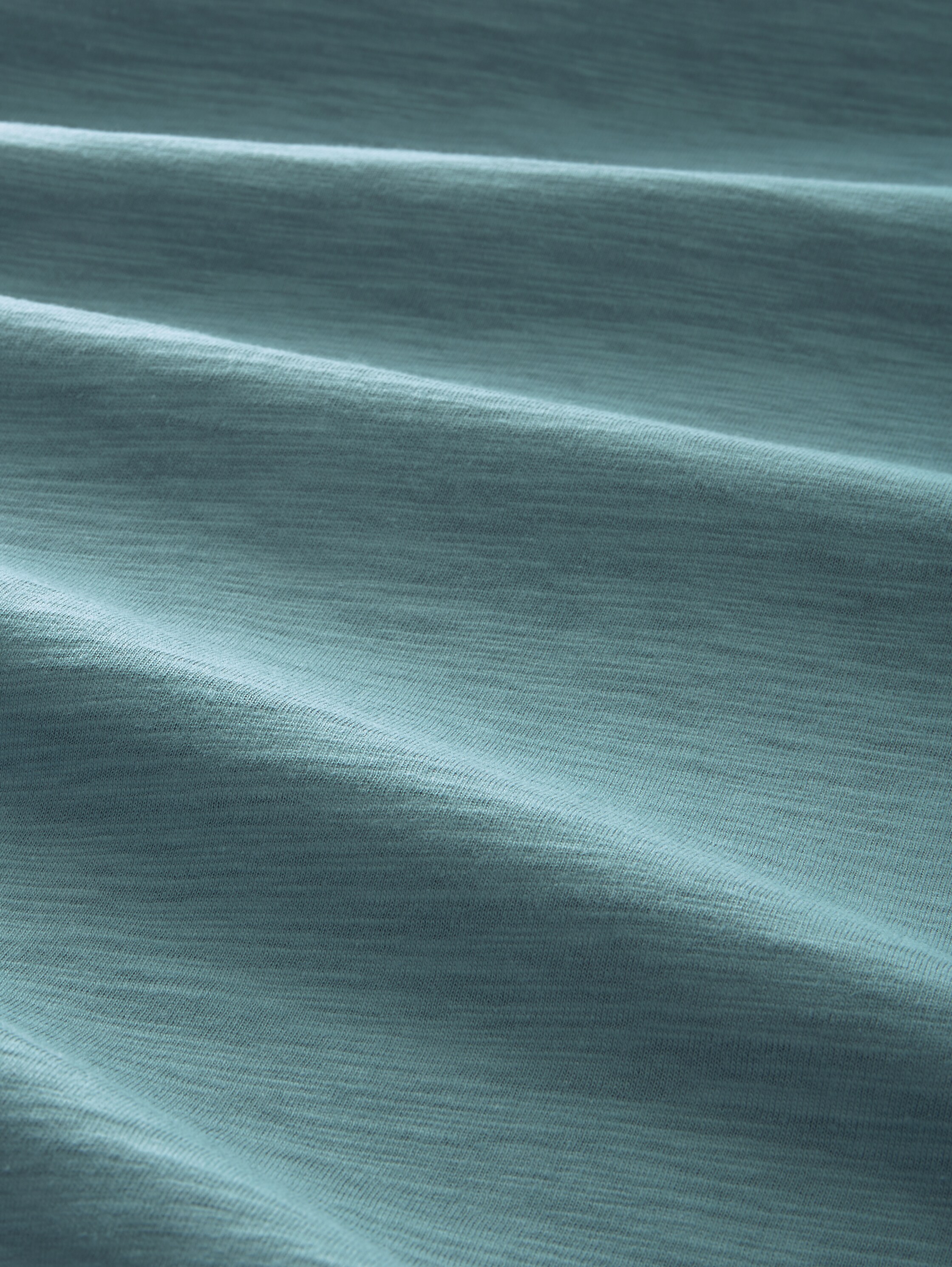 T-shirt aspect chiné - deep bluish green - Vue de la matière