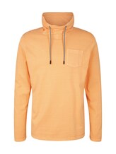 Ausgewählt, Langarmshirt mit Stehkragen von Tom Tailor, orange
