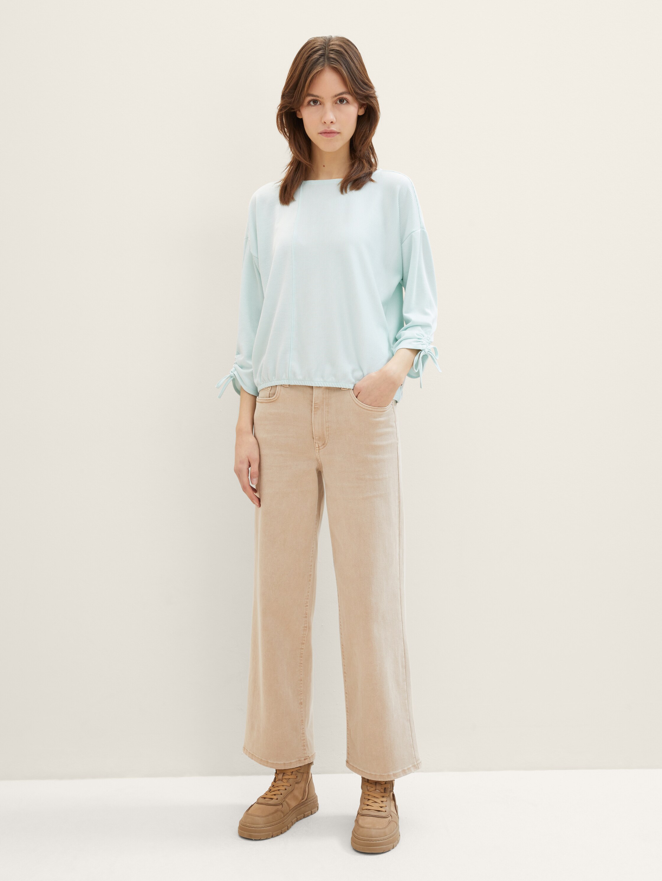 Langarmshirt mit Streifenmuster - 2
