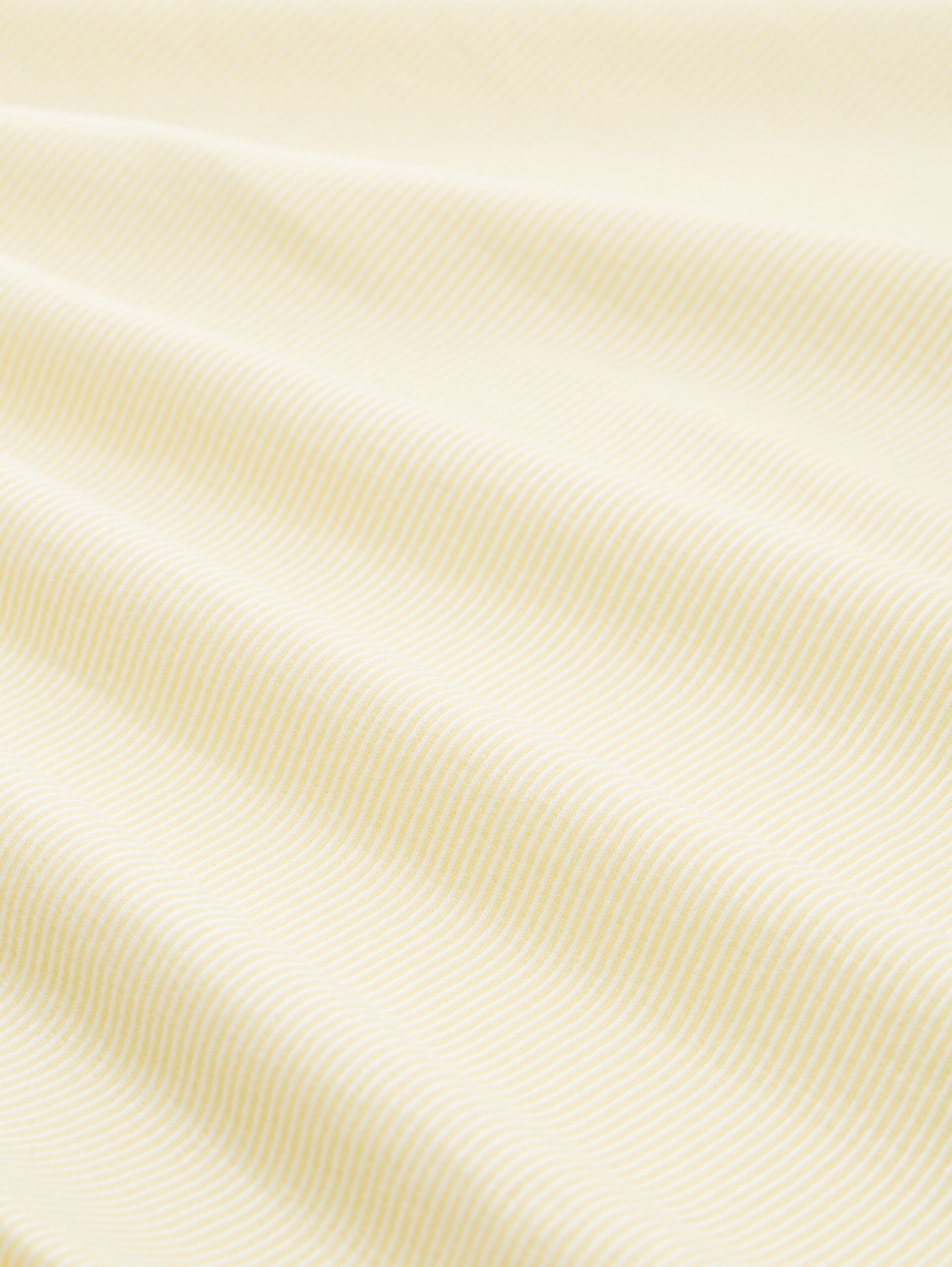 T-shirt à manches longues coupe ample avec manches froncées - small yellow white stripe - Vue de la matière