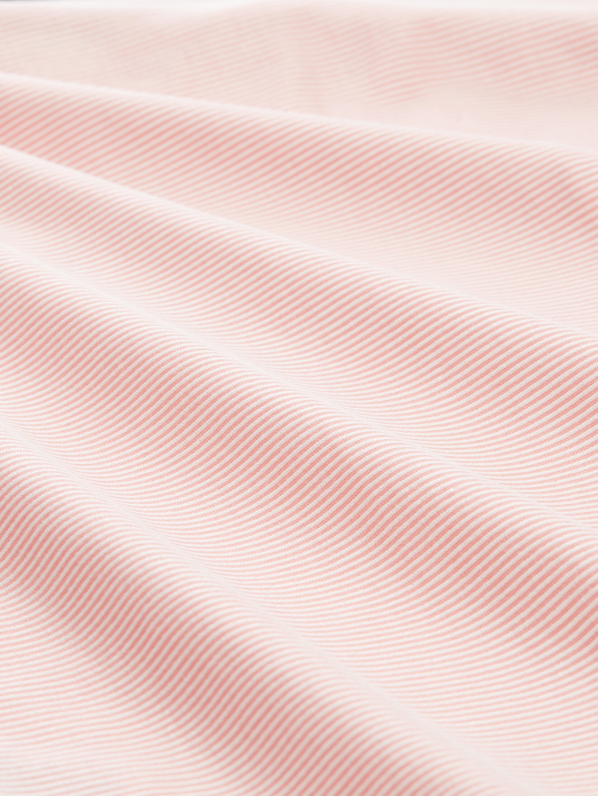T-shirt à manches longues coupe ample avec manches froncées - small rose white stripe - Vue de la matière
