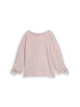 Nicht ausgewählt, Loose Fit Langarmshirt mit Raffärmeln von , rosa