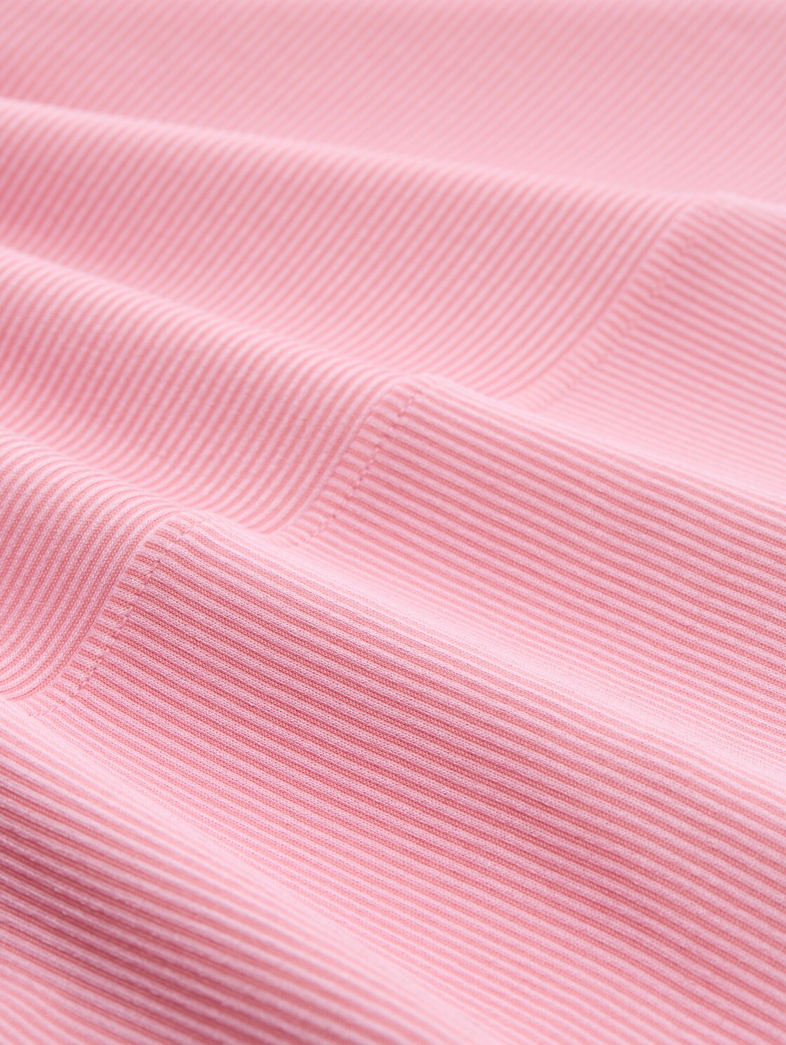 Loose Fit Langarmshirt mit Raffärmeln - small tonal blush rose stripe - Material-Ansicht