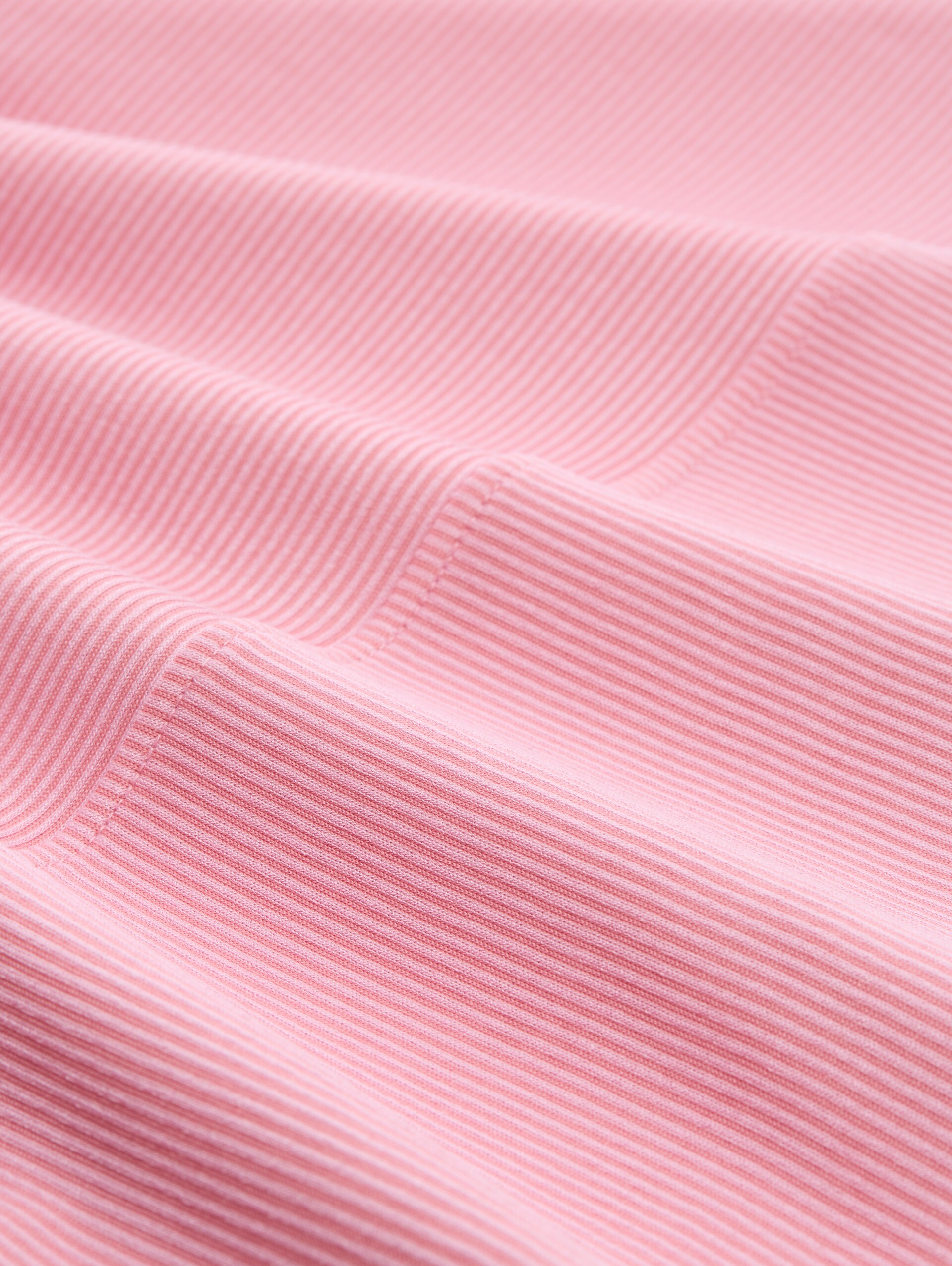 Loose Fit Langarmshirt mit Raffärmeln - small tonal blush rose stripe - Material-Ansicht