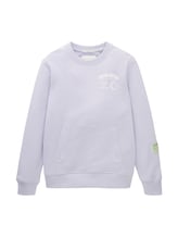 Ausgewählt, Sweatshirt mit Print von Tom Tailor, lila