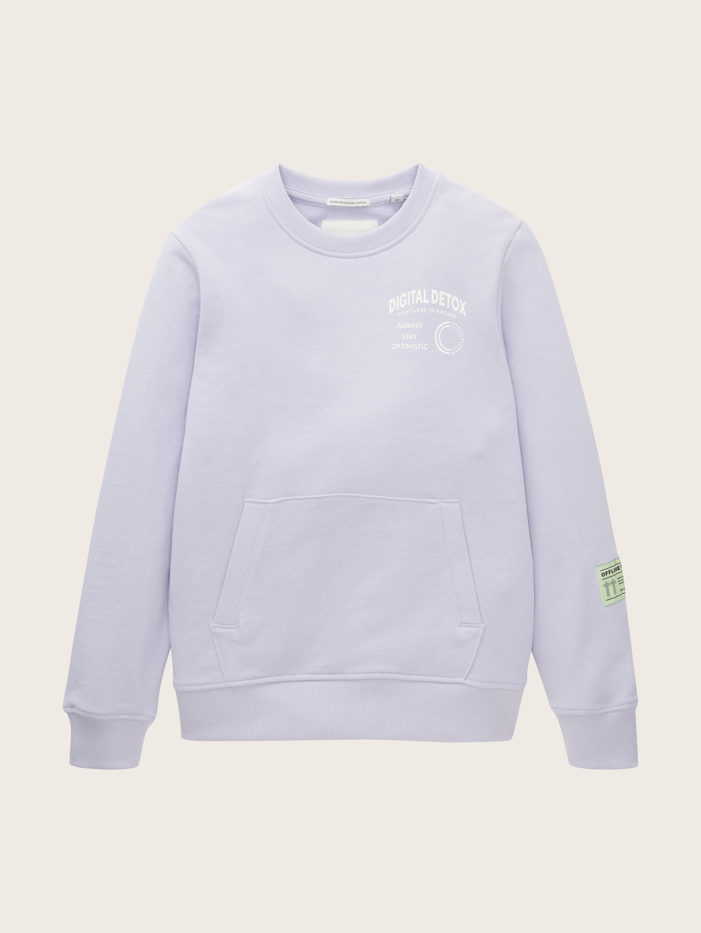 Sweatshirt mit Print - light lavender - Vorder-Produkt-Ansicht