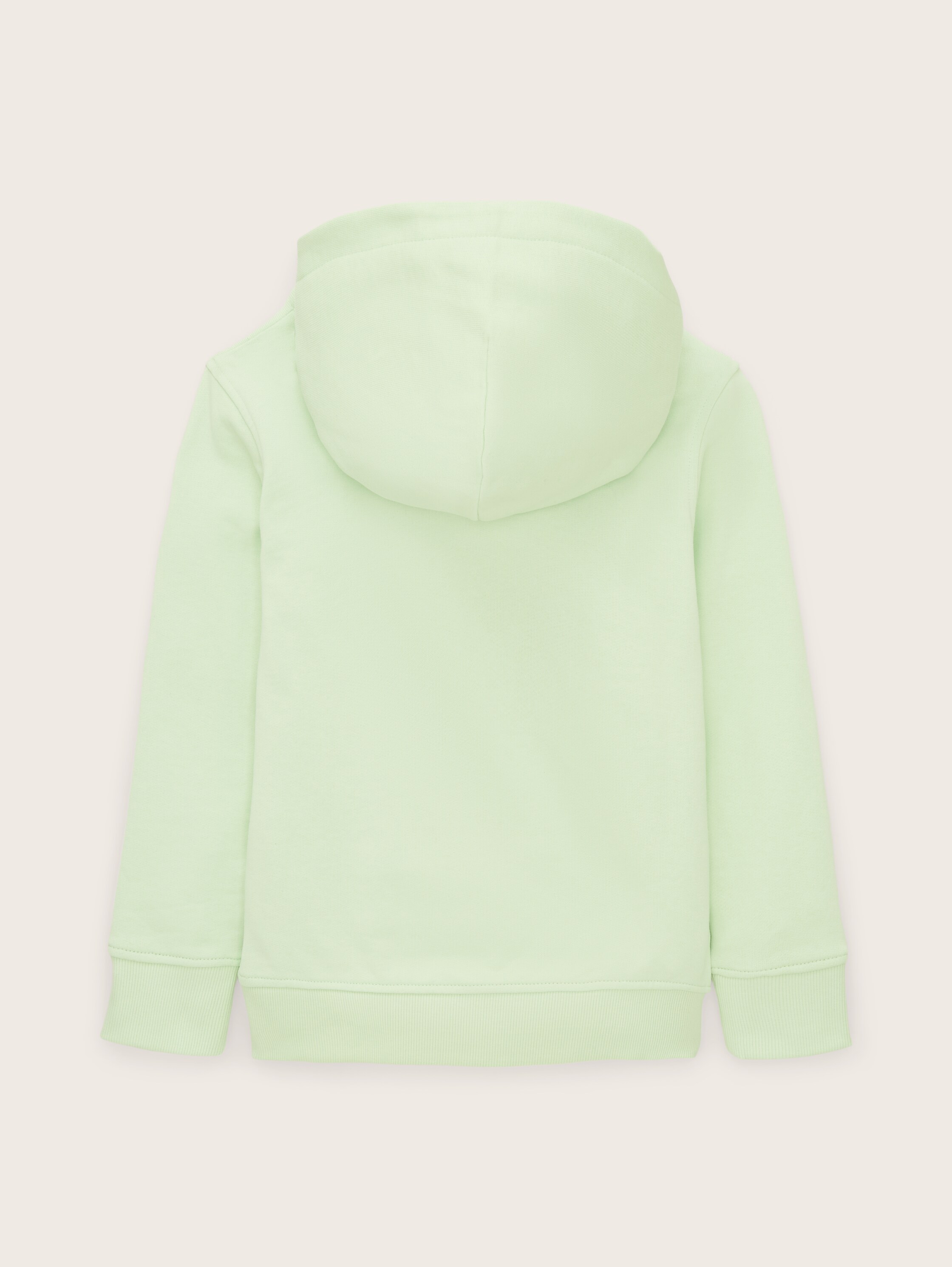 Hoodie with colour blocking - fresh apple lime green