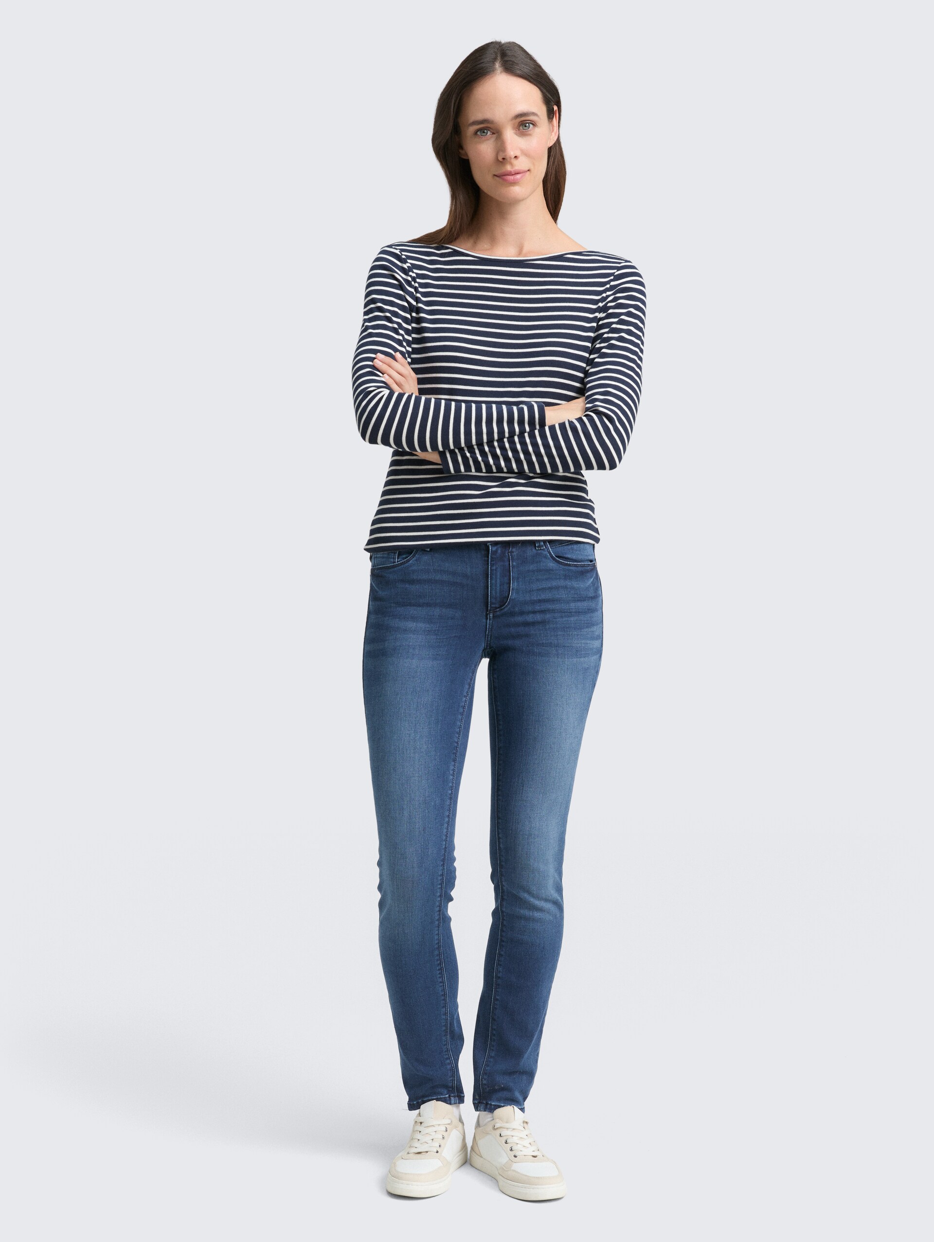 TTALEXA SKINNY Jeans - dark stone wash denim - Model-Vorderansicht