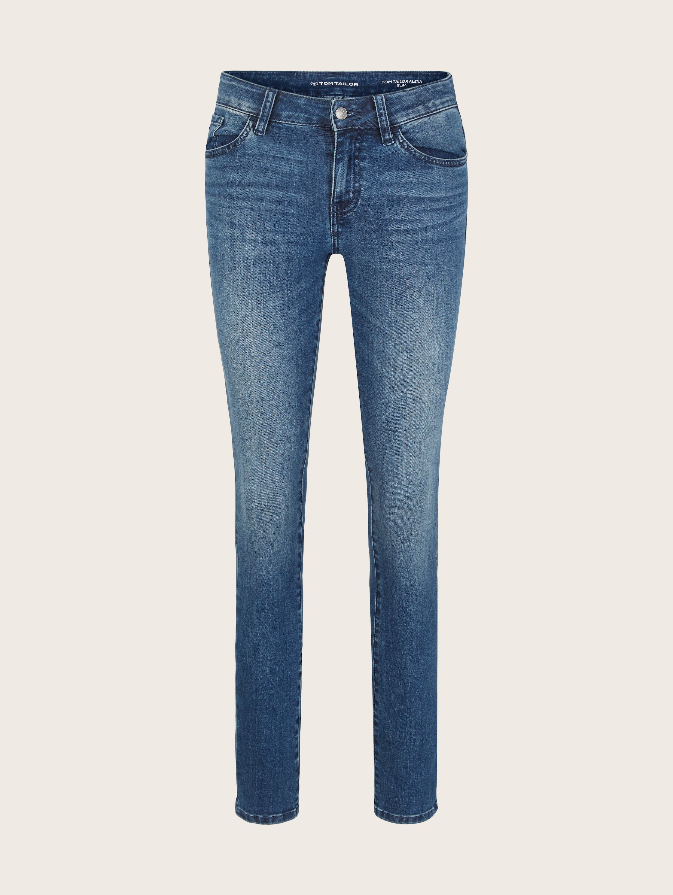 TTALEXA slim jeans - Used Dark Stone Blue Denim - Product vooraanzicht
