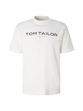 Ausgewählt, T-Shirt mit Logoprint von Tom Tailor, weiß