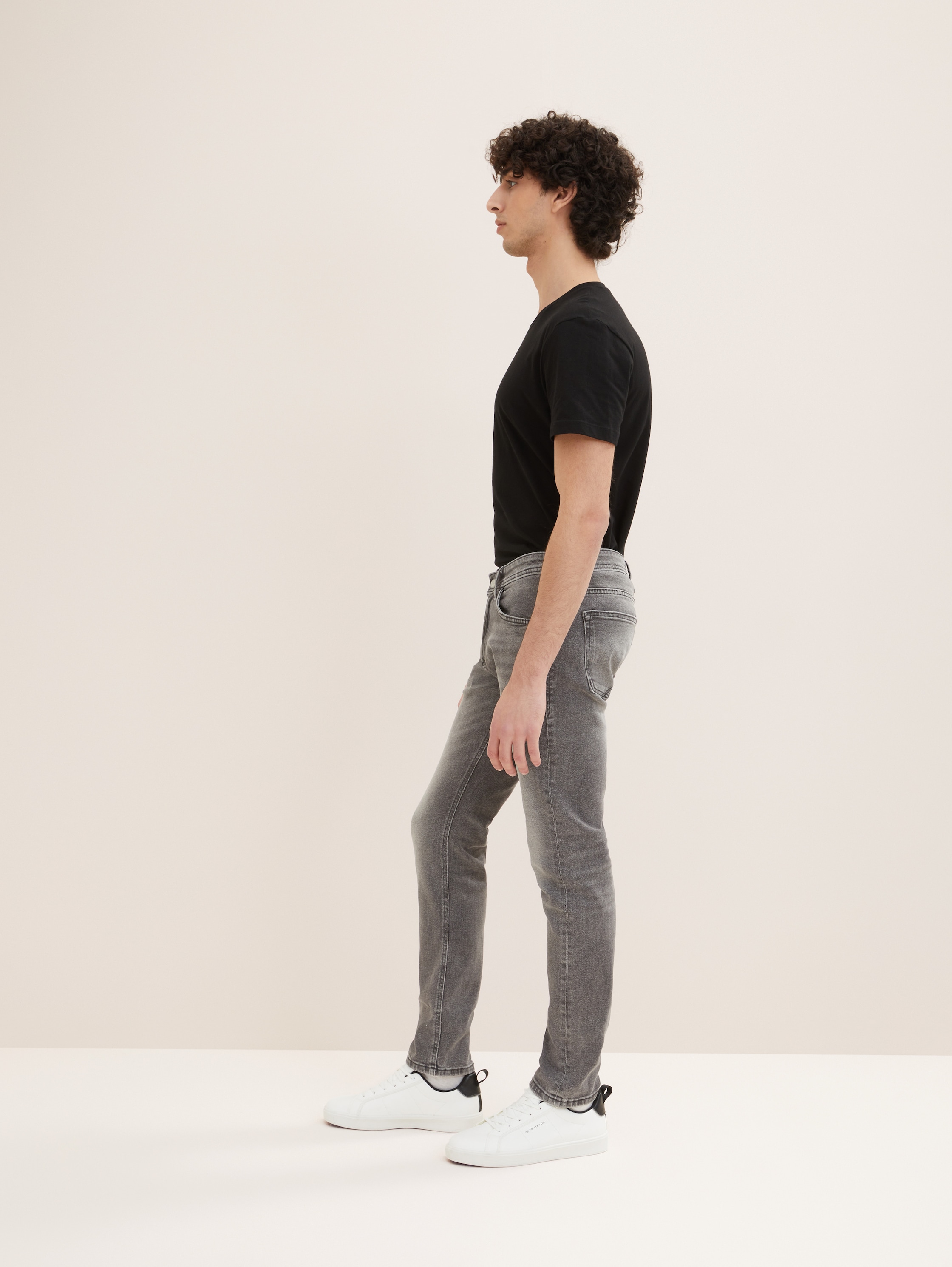 Jean TTPIERS slim - used light stone grey denim