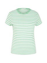 Ausgewählt, T-Shirt mit Streifenmuster von Tom Tailor, grün