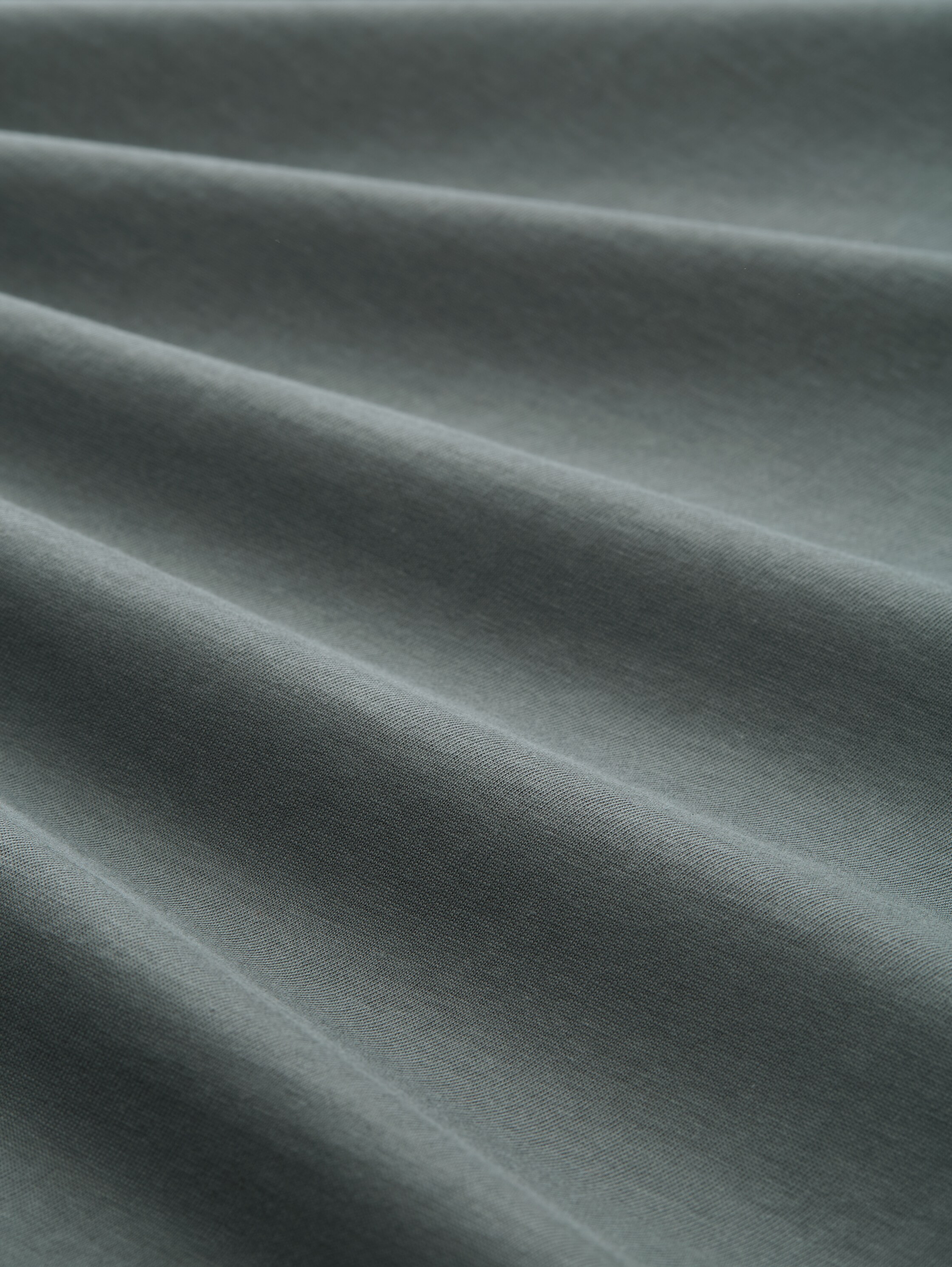 Oversized T-Shirt - washed jasper green - Material-Ansicht