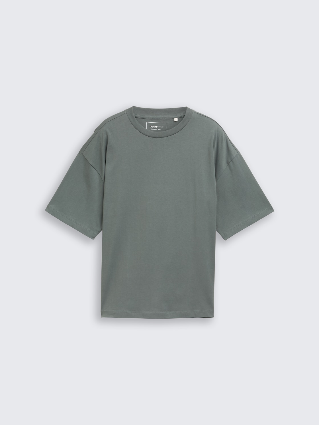 Oversize T-Shirt - washed jasper green - Vorder-Produkt-Ansicht
