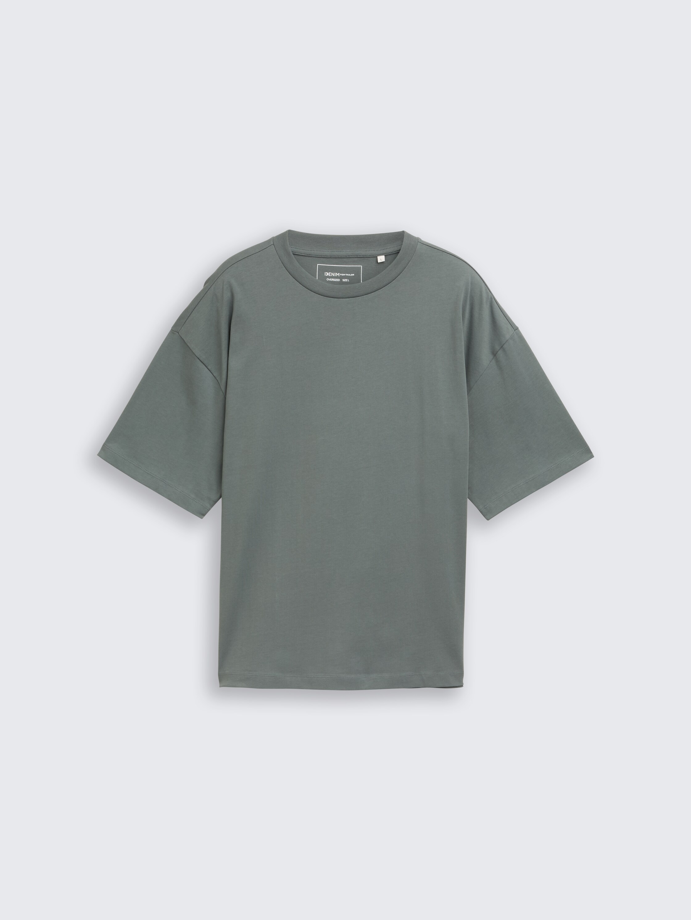 Oversized T-Shirt - washed jasper green - Vorder-Produkt-Ansicht