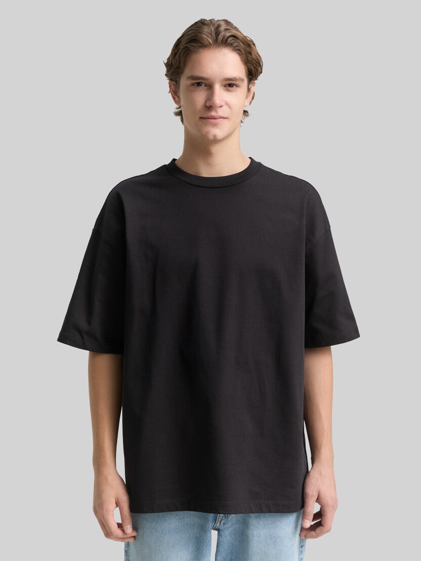 Oversize T-Shirt aus Baumwolle von Denim Male, Black