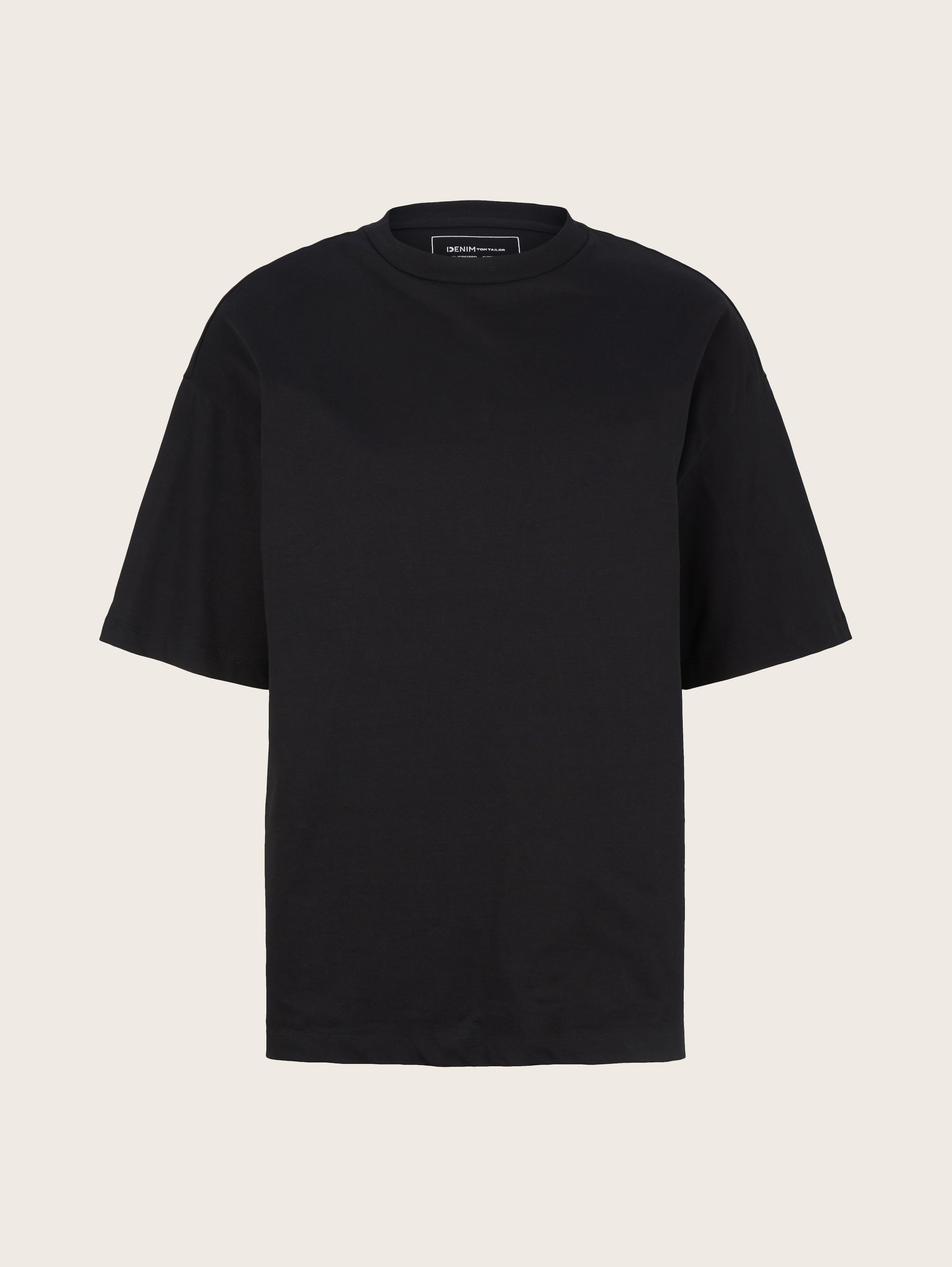 Oversized T-shirt - Black - Front product view