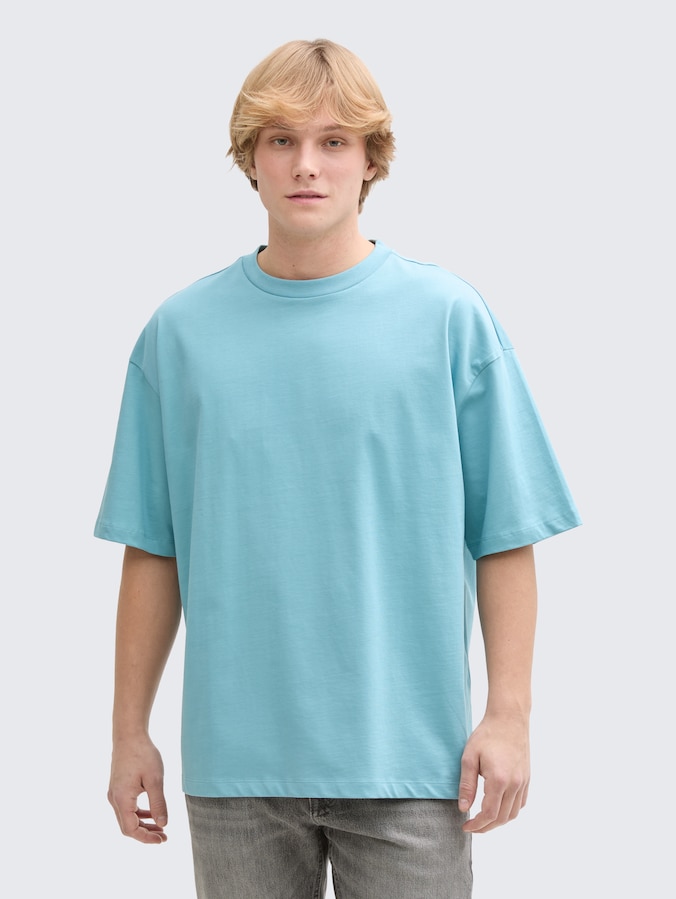 Oversize T-Shirt von Denim Male, dusty blue