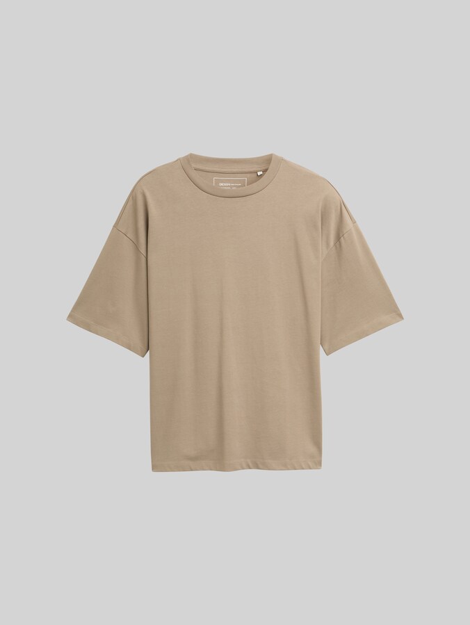 T-shirt oversize par Denim Male, roasted nut brown