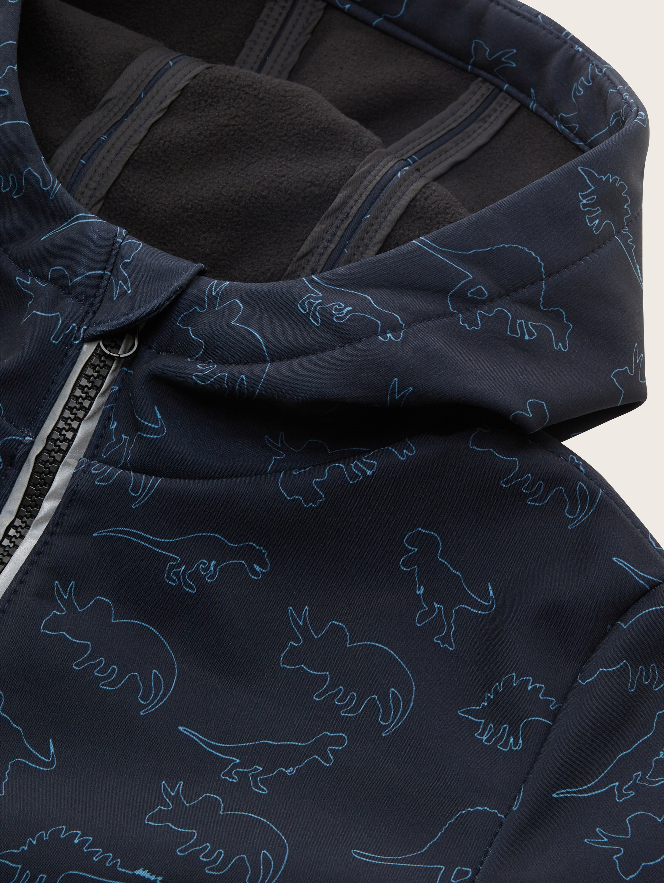 Softshell Jacke mit Kapuze - blau - 