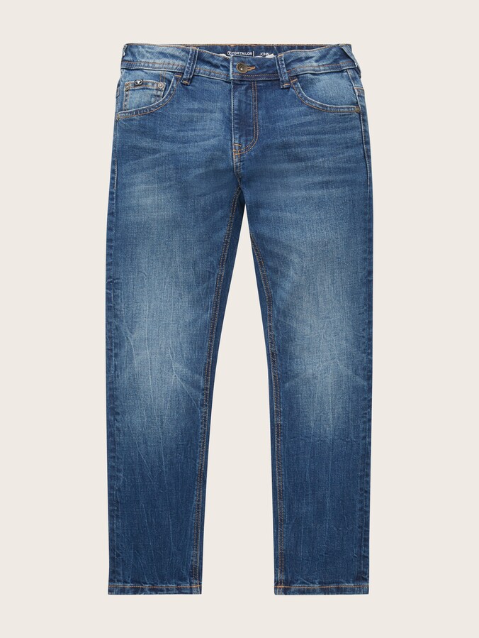 TTJOHN-jeans met stretch door Teen Boys, Used Mid Stone Blue Denim