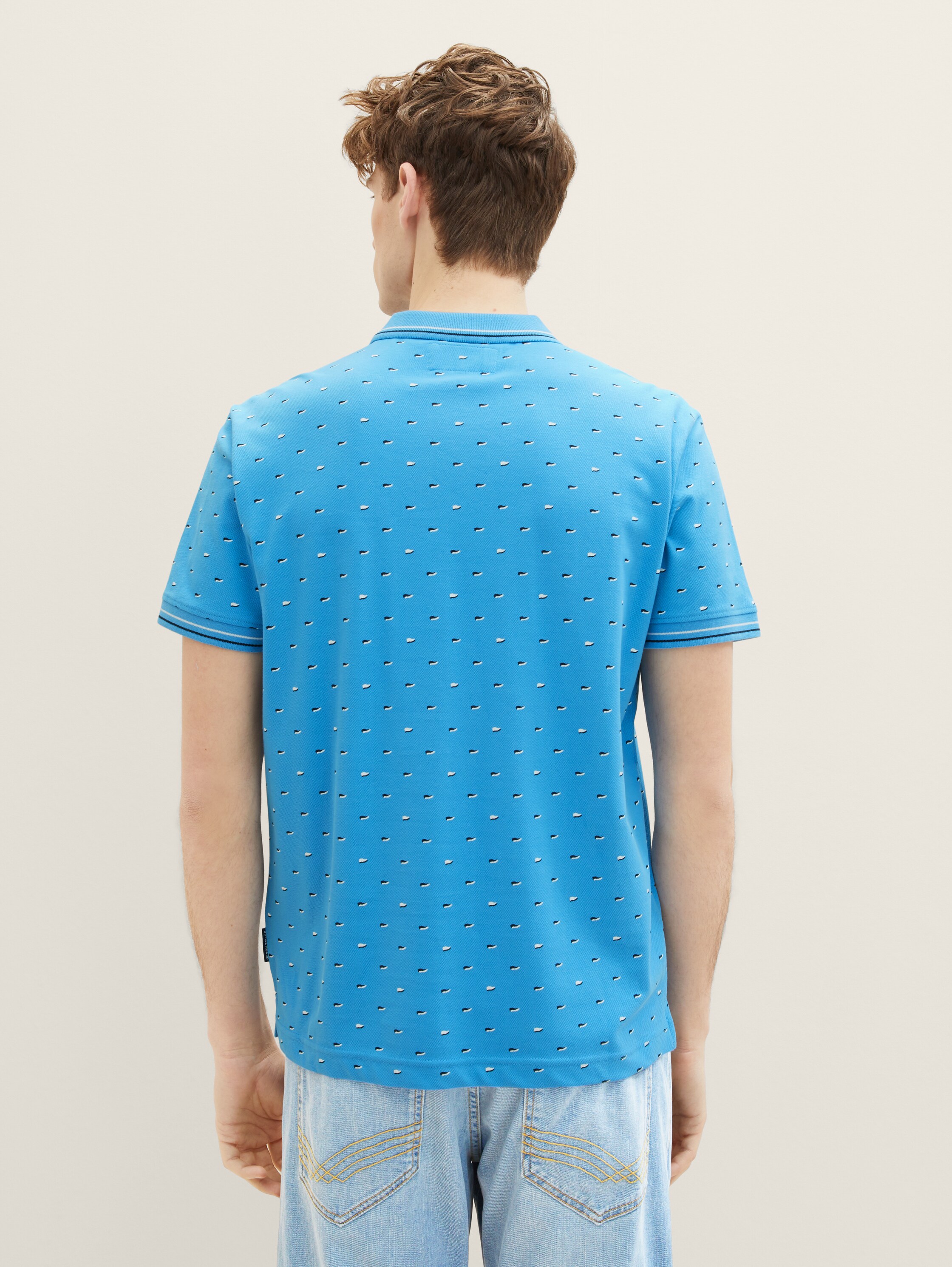 Poloshirt mit Allover-Print - 4