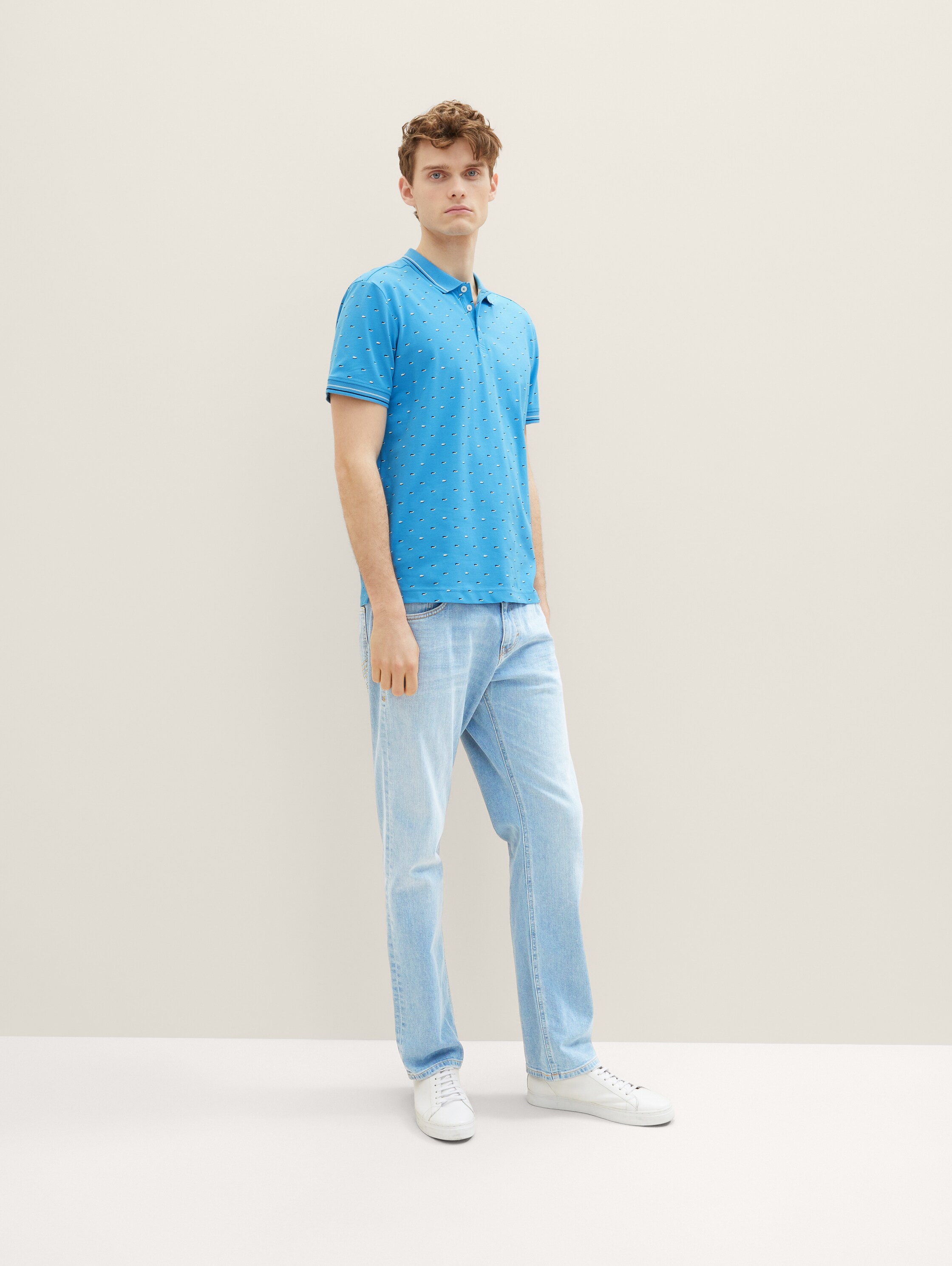 Poloshirt mit Allover-Print - 2