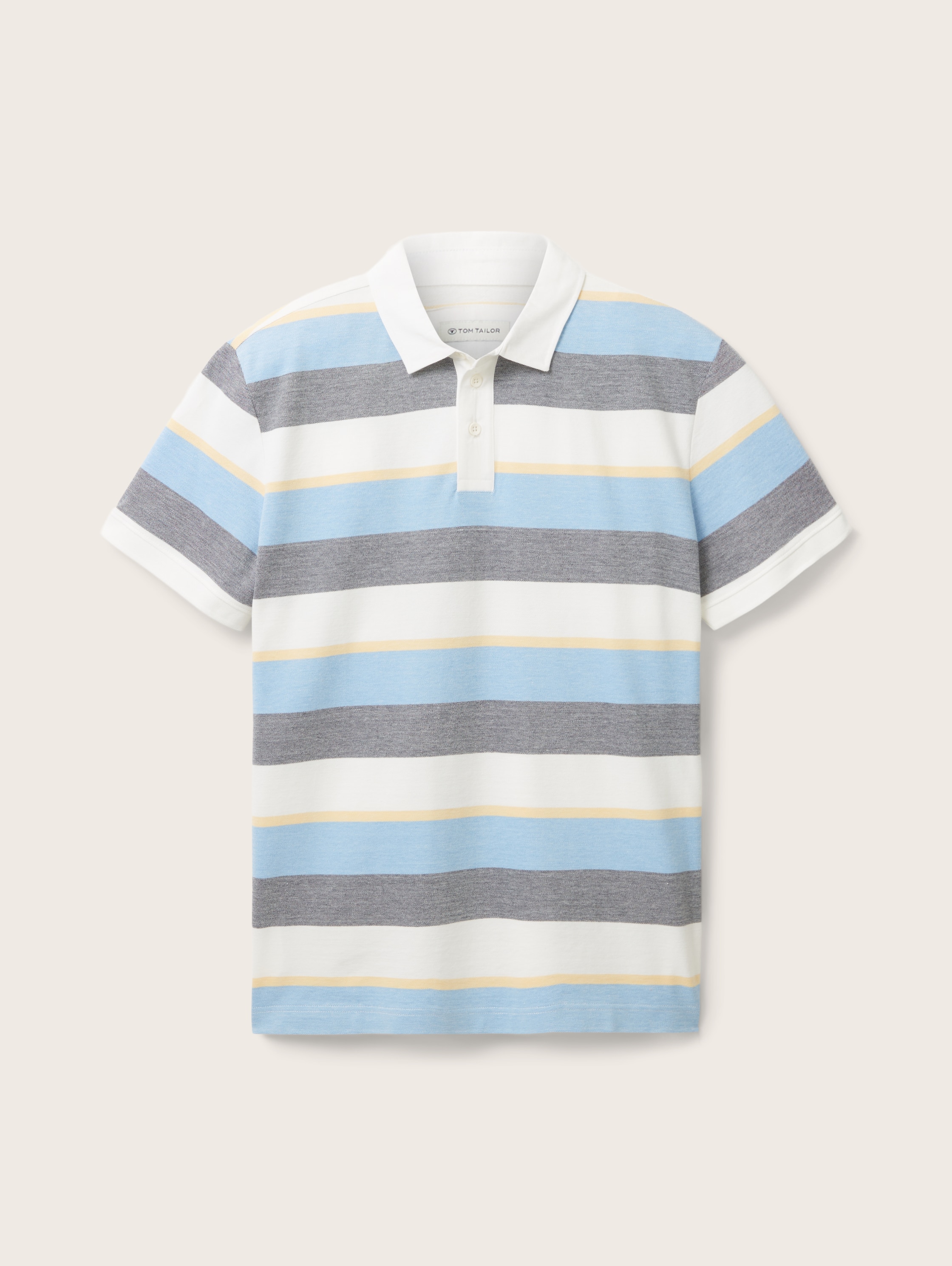 Polo rayé - blue multicolor big stripe