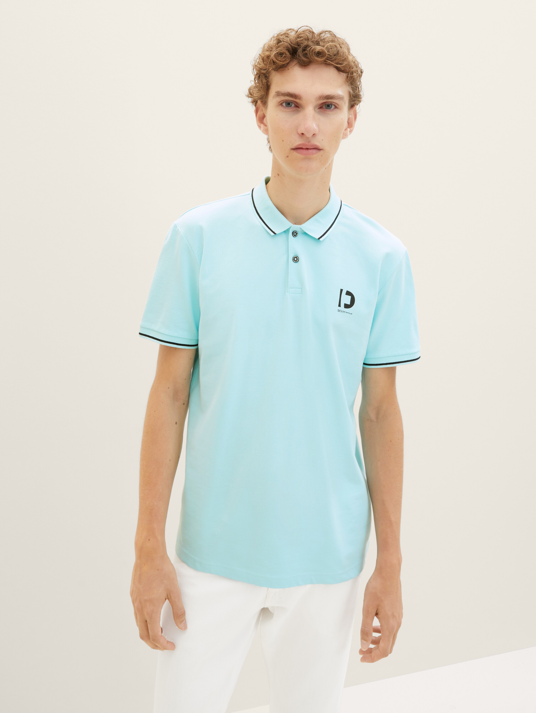 Poloshirt mit Logo Print - 3