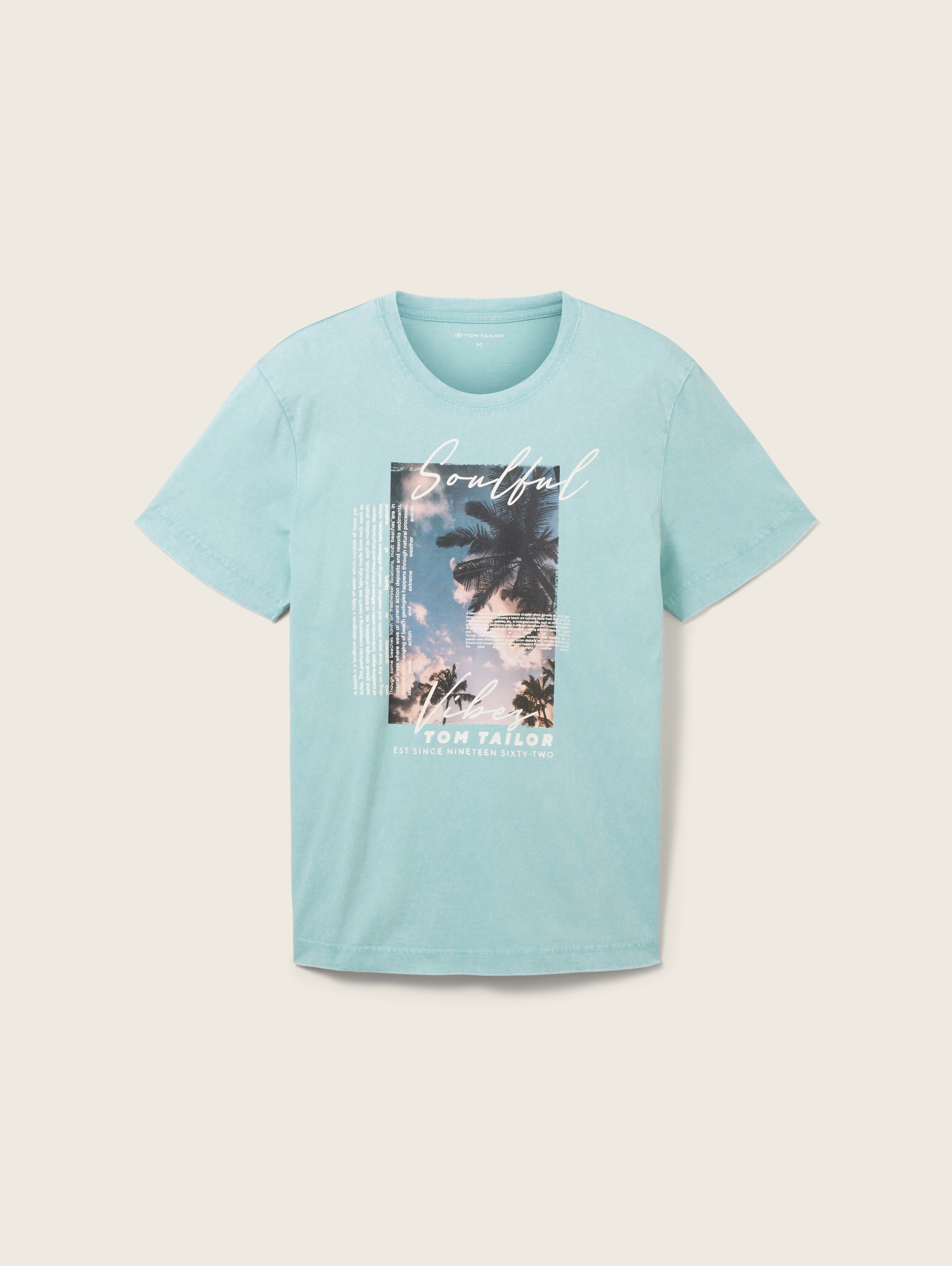 T-Shirt mit Fotoprint - blue tibetan stone - Vorder-Produkt-Ansicht