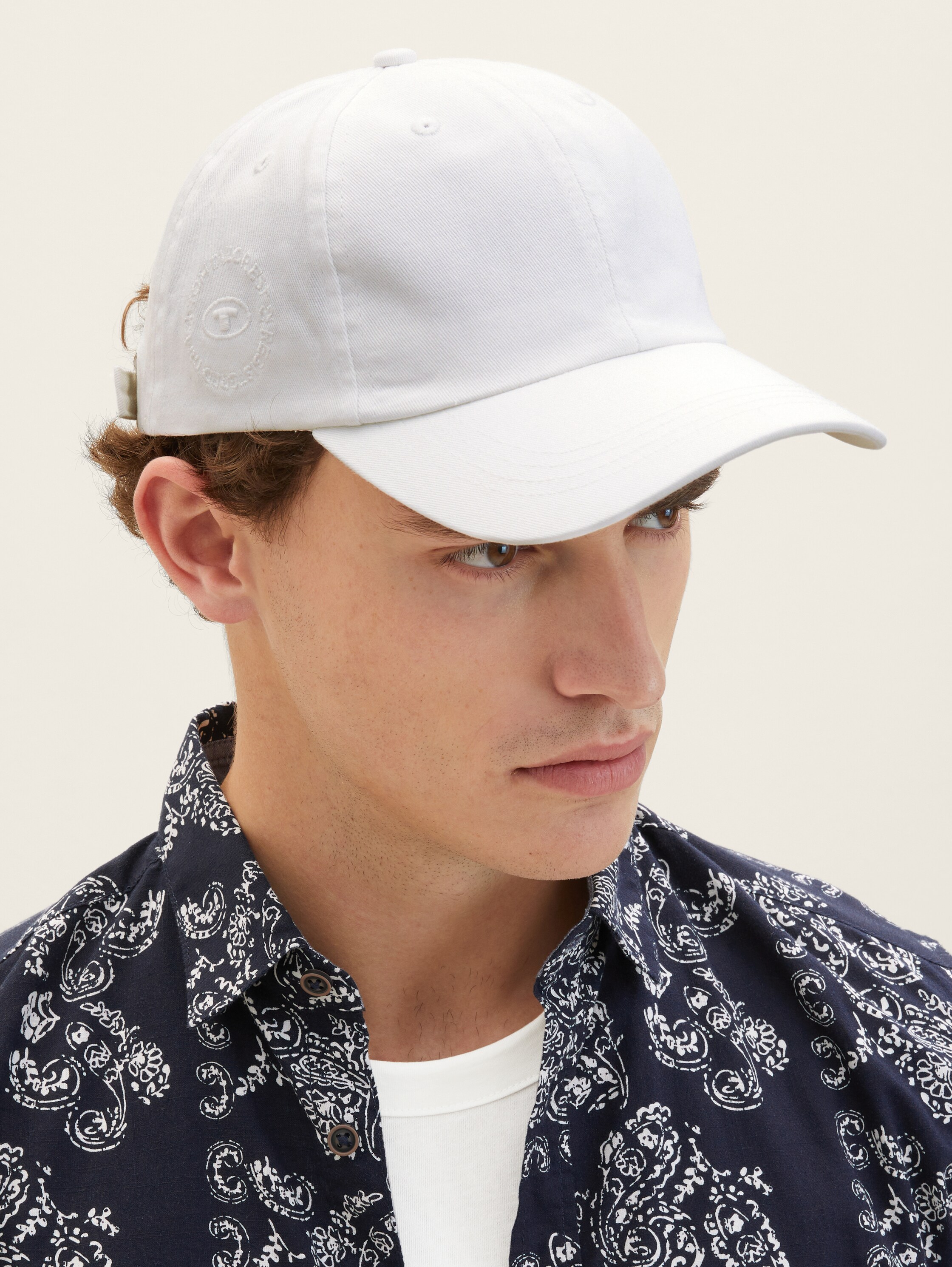 Casquette à logo brodé - blanc - 