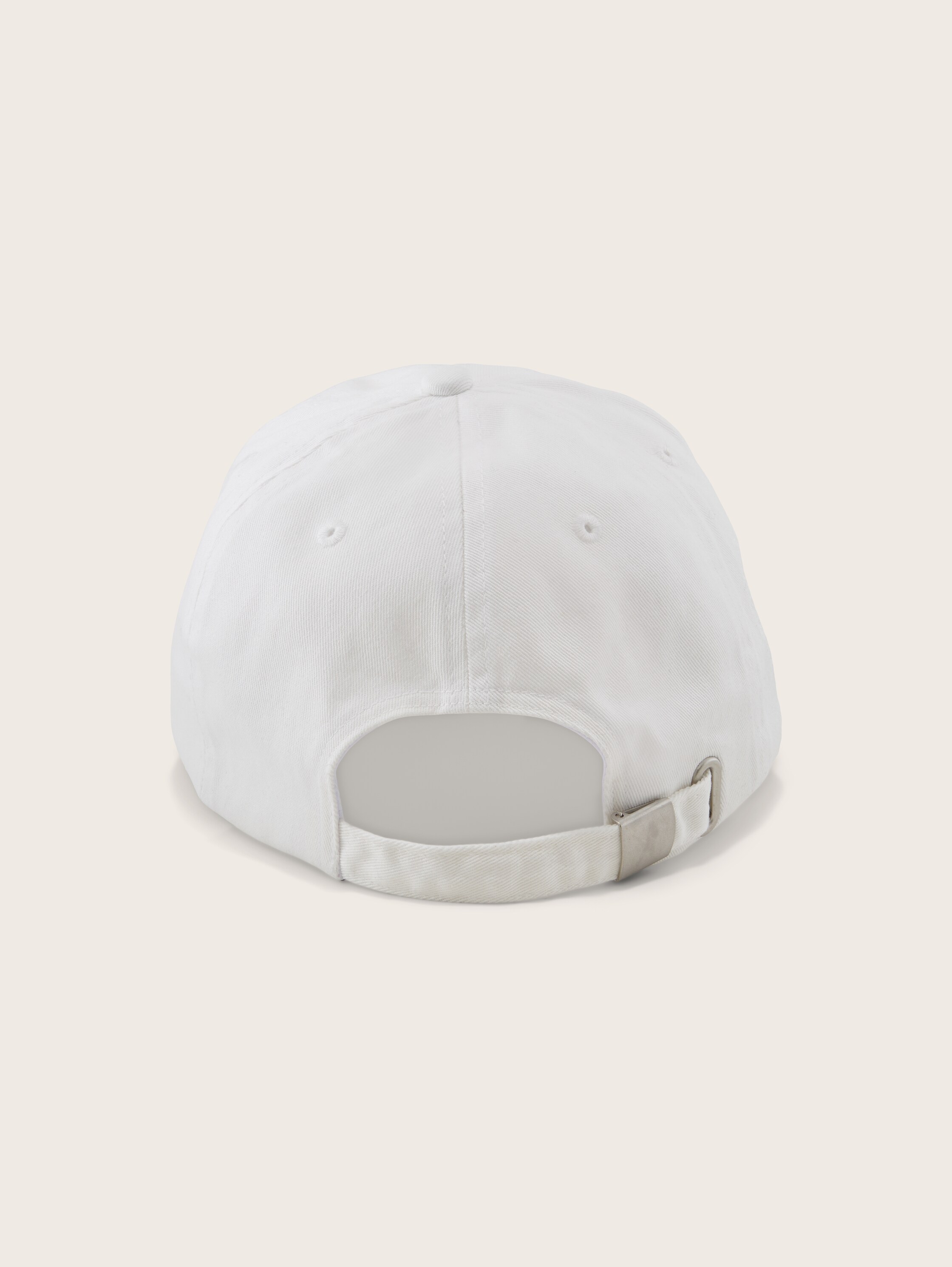 Pet met logoborduurwerk - off white