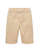 Selected, Cargo shorts with an elastic waistband by Tom Tailor, brown
