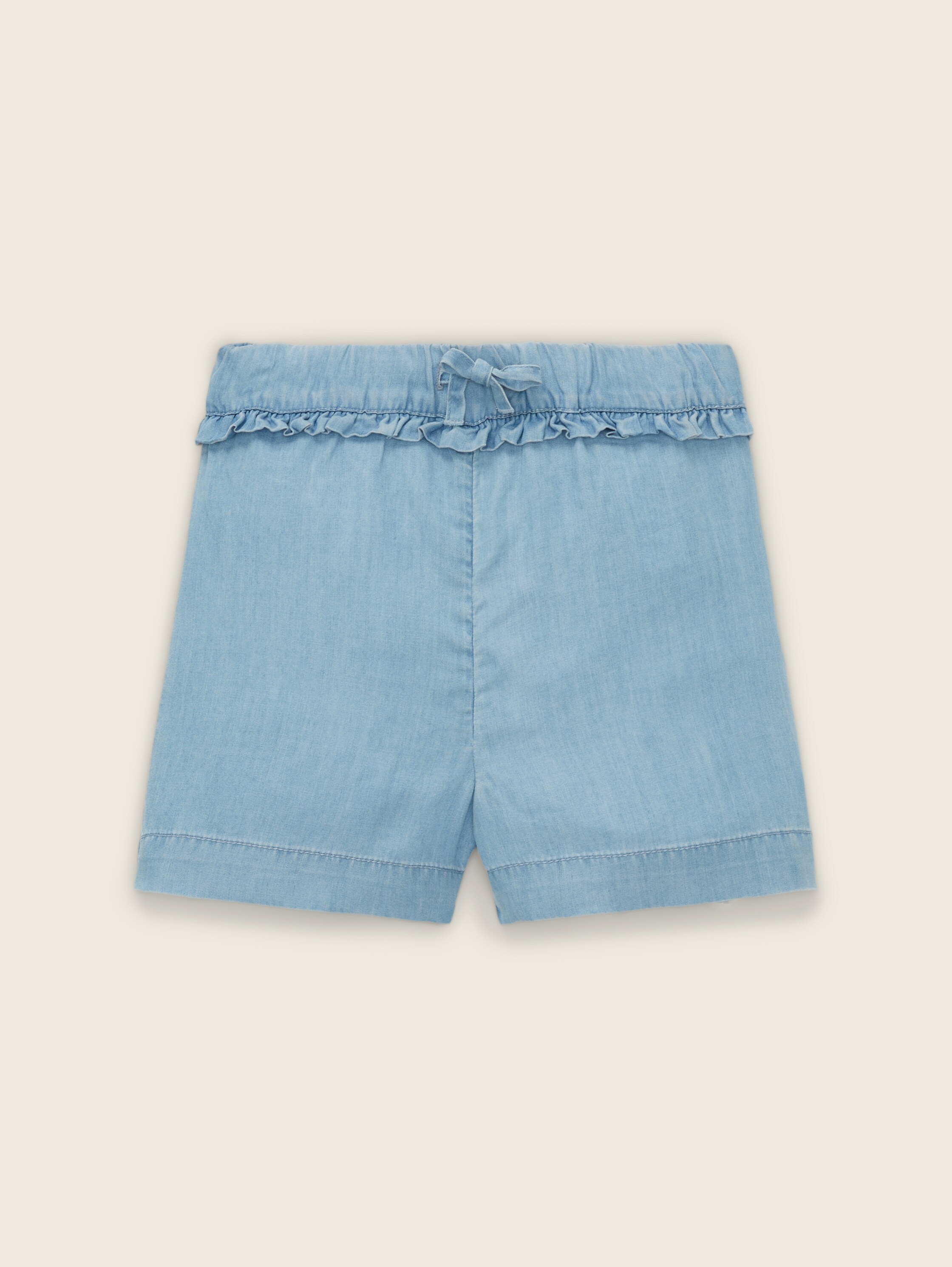 Jeans Shorts mit elastischem Bund - light stone bright blue denim - Vorder-Produkt-Ansicht