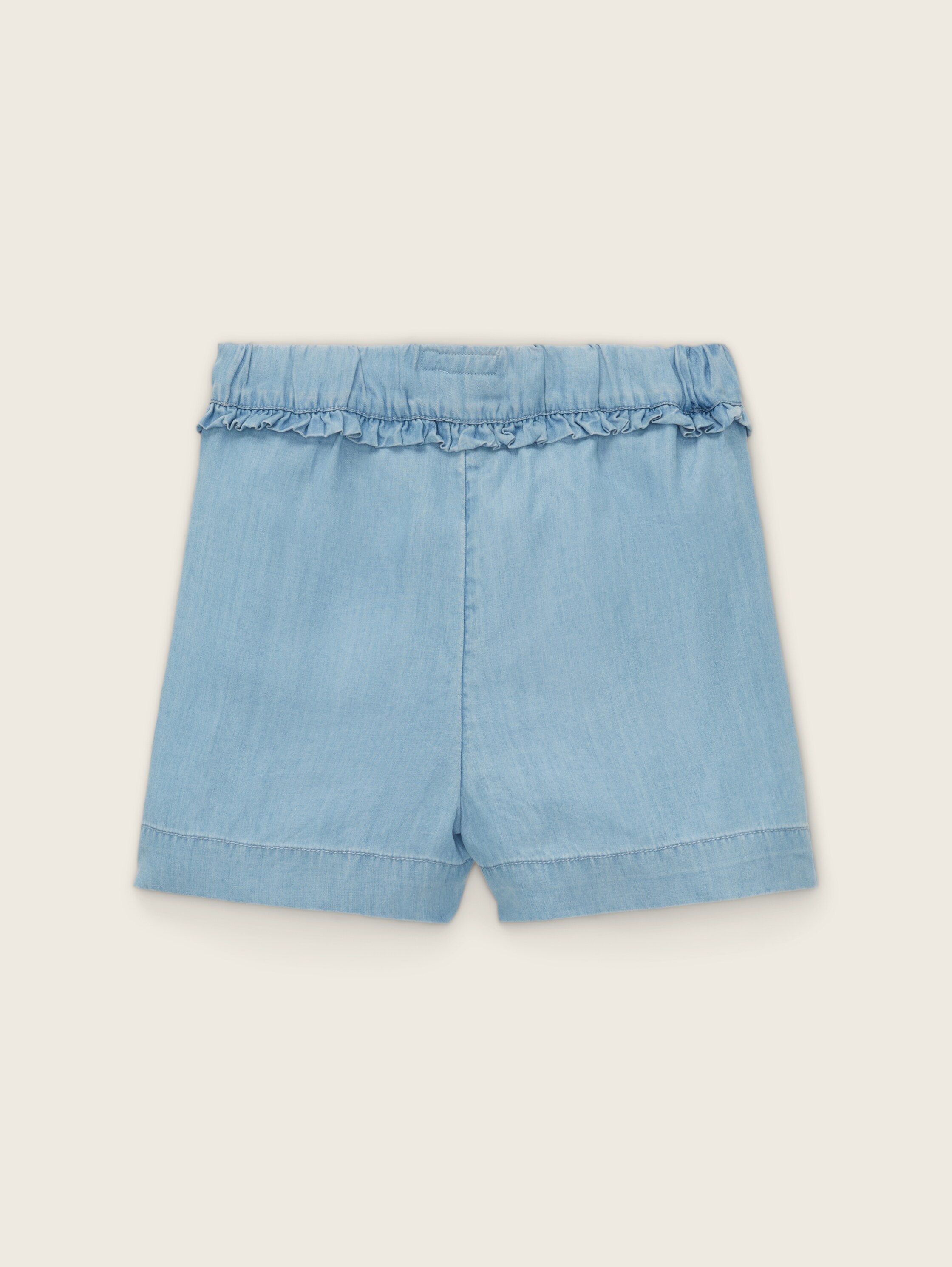 Jeans Shorts mit elastischem Bund - light stone bright blue denim