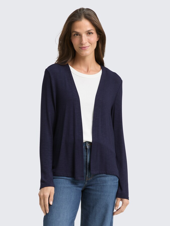 Basic vest door Women, sky captain blue