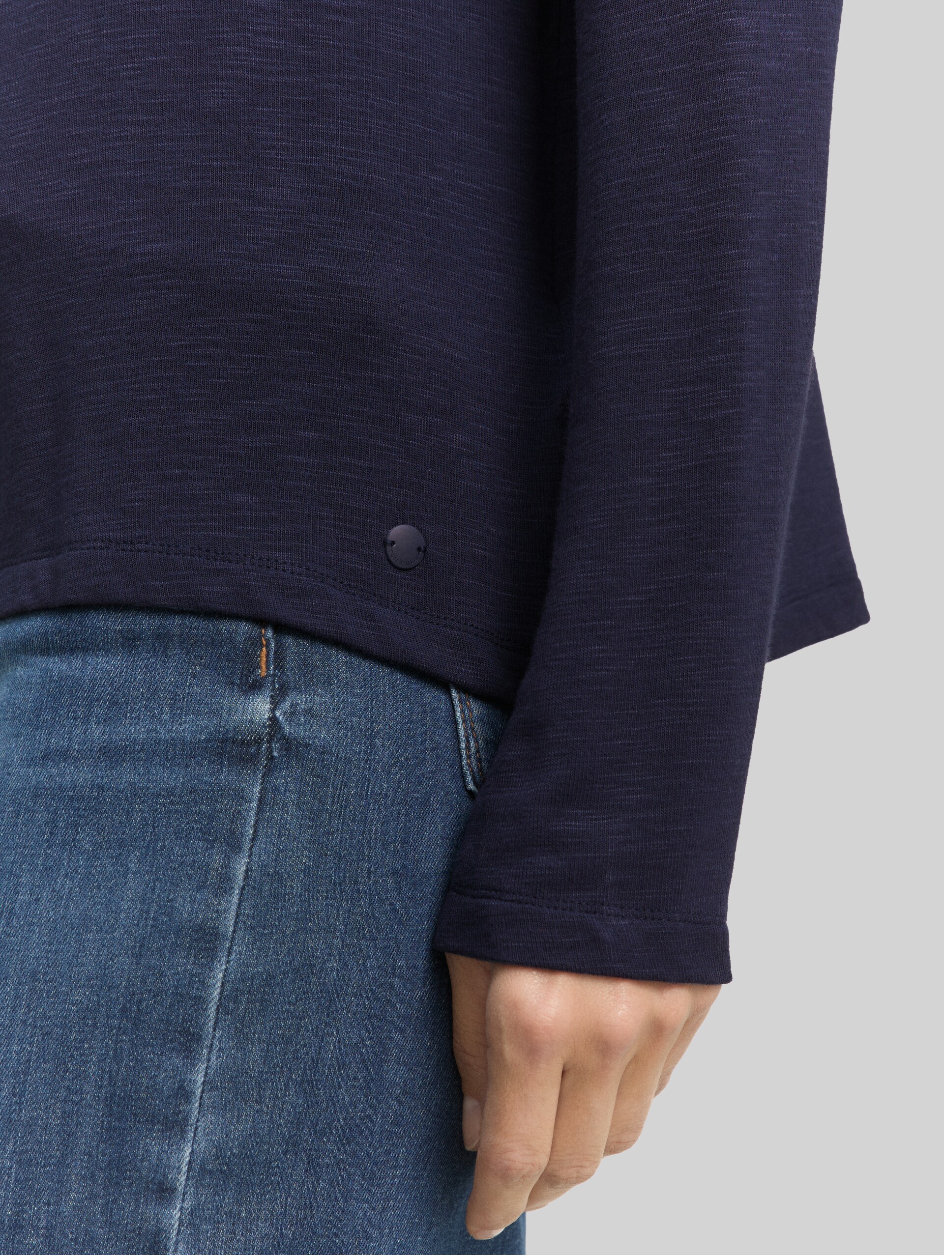Basic cardigan - sky captain blue - Detail model view