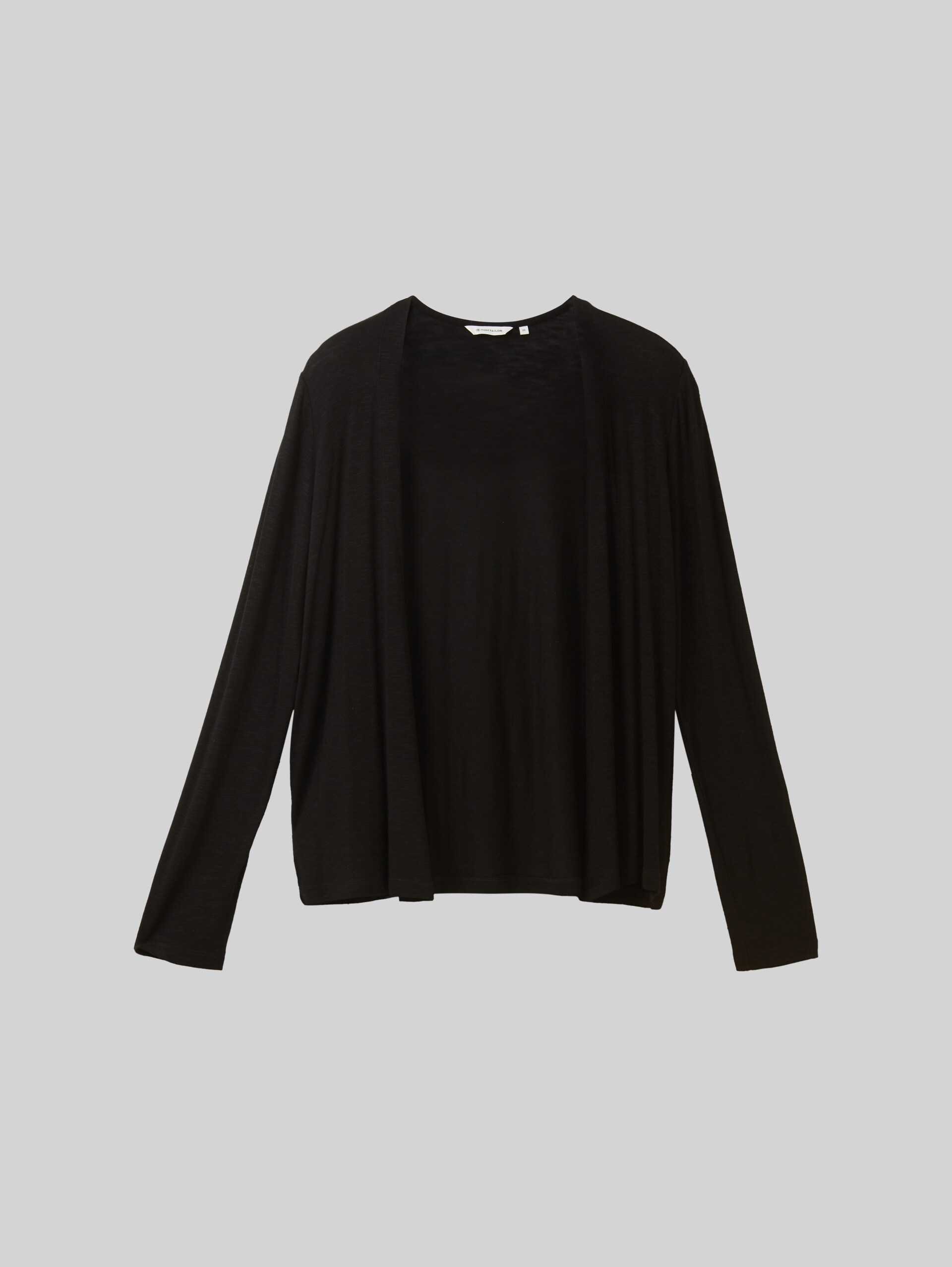 Basic Cardigan - Black - Vorder-Produkt-Ansicht