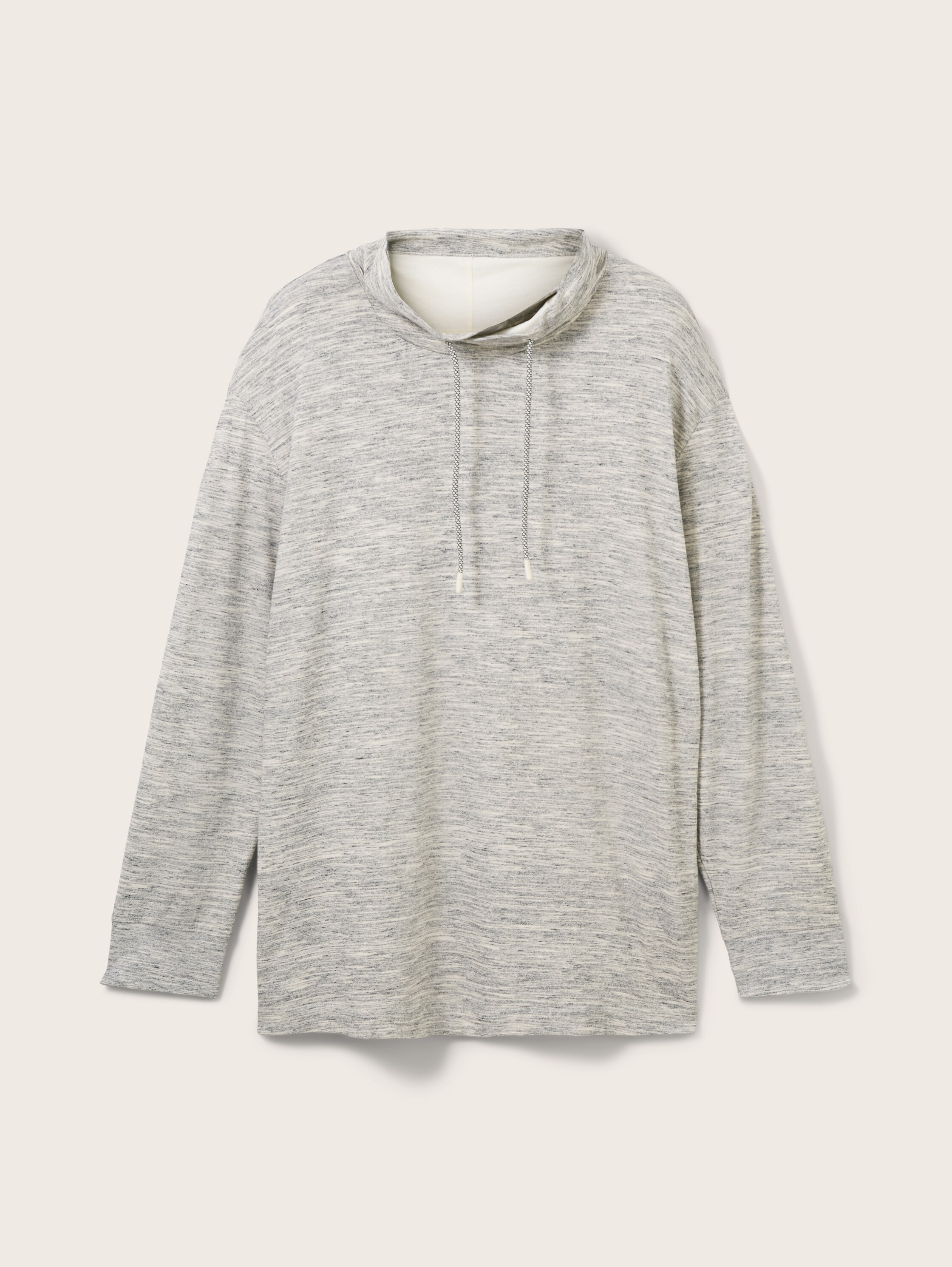 Plus Size - Langarmshirt in Melange Optik - 5